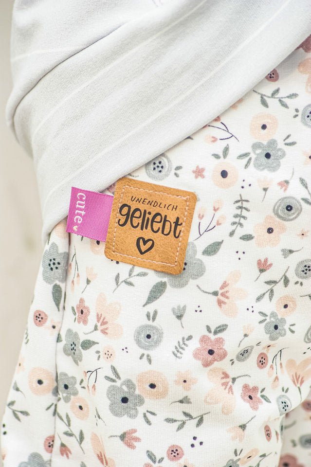 Kunstlederlabel - unendlich geliebt *iron - on* - Paul & Clara