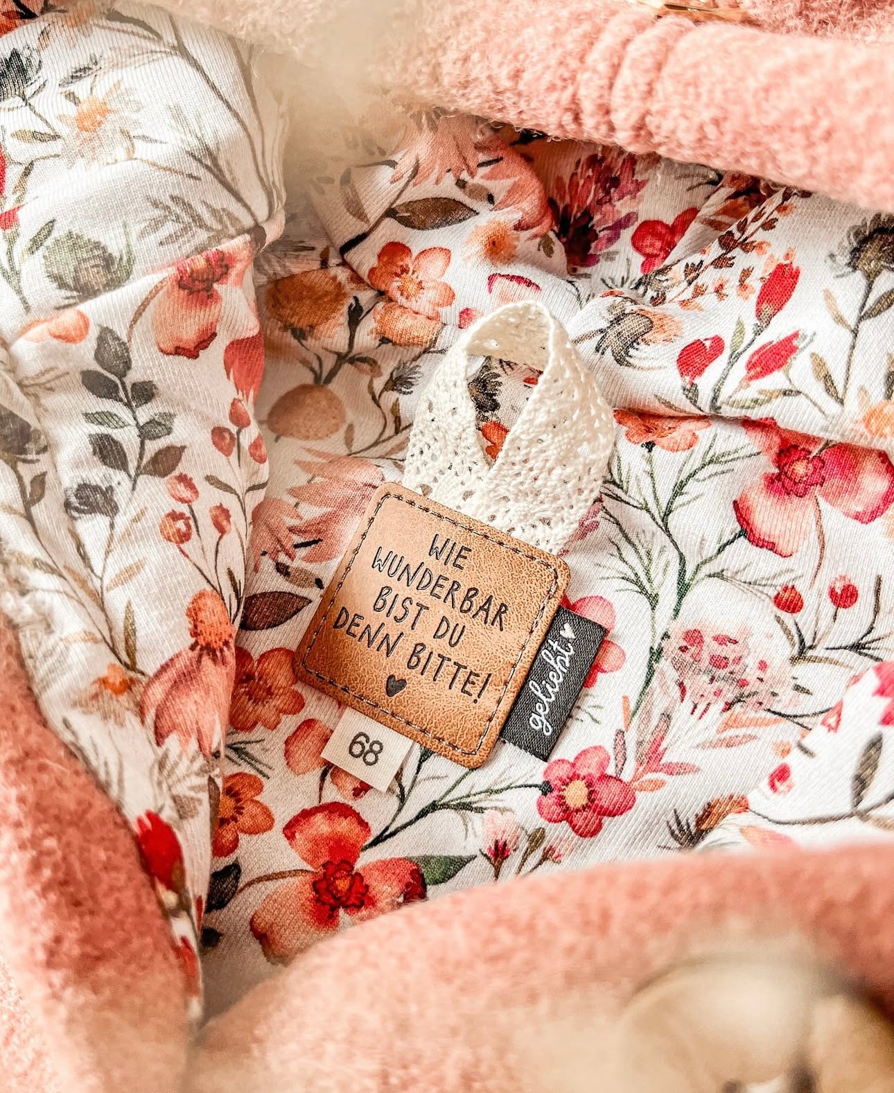 Kunstlederlabel - wie wunderbar bist du denn bitte? *iron - on* - Paul & Clara