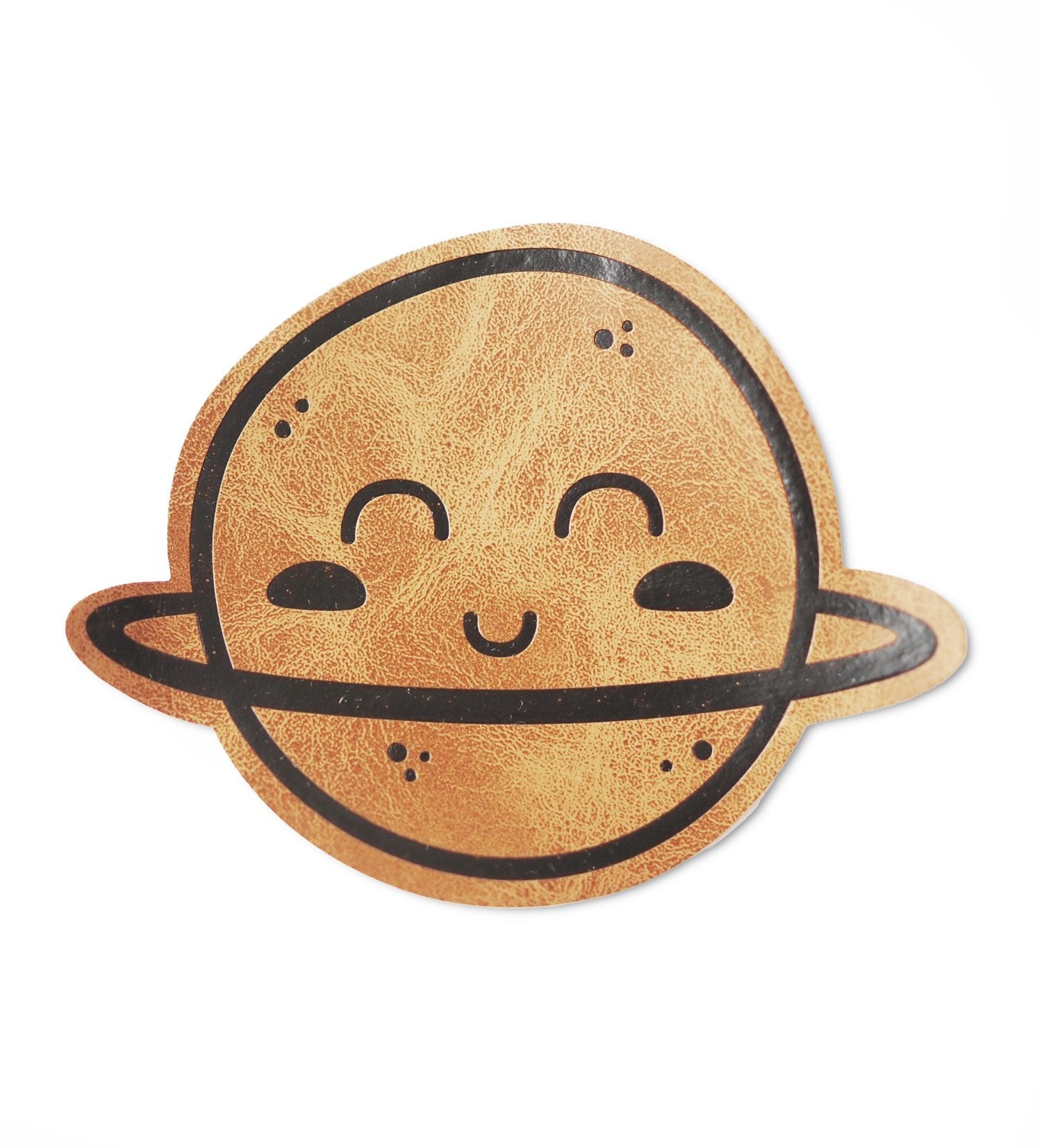 Kunstlederlabel - XL Saturn *iron - on* - Paul & Clara