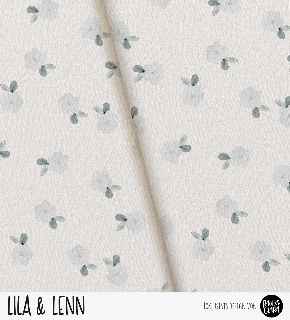 Lila & Lenn - Blumen Ecru *Sommersweat* - Paul & Clara