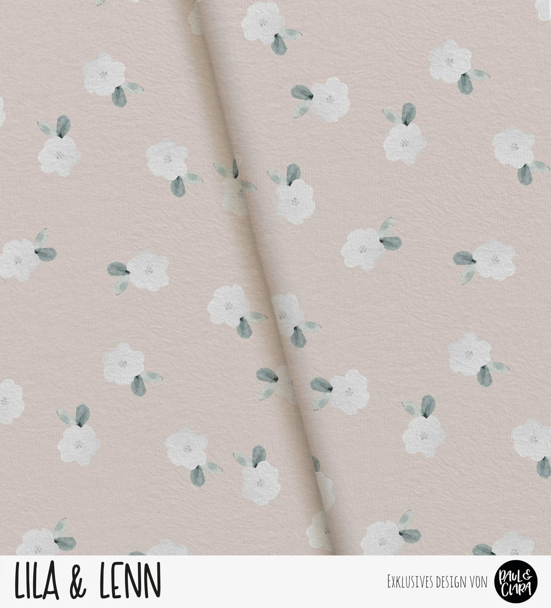 Lila & Lenn - Blumen Rosa *Sommersweat* - Paul & Clara