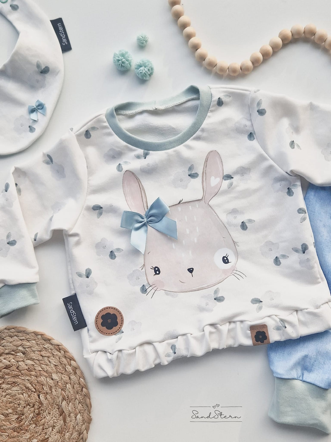 Lila & Lenn - Blumen Rosa *Sommersweat* - Paul & Clara