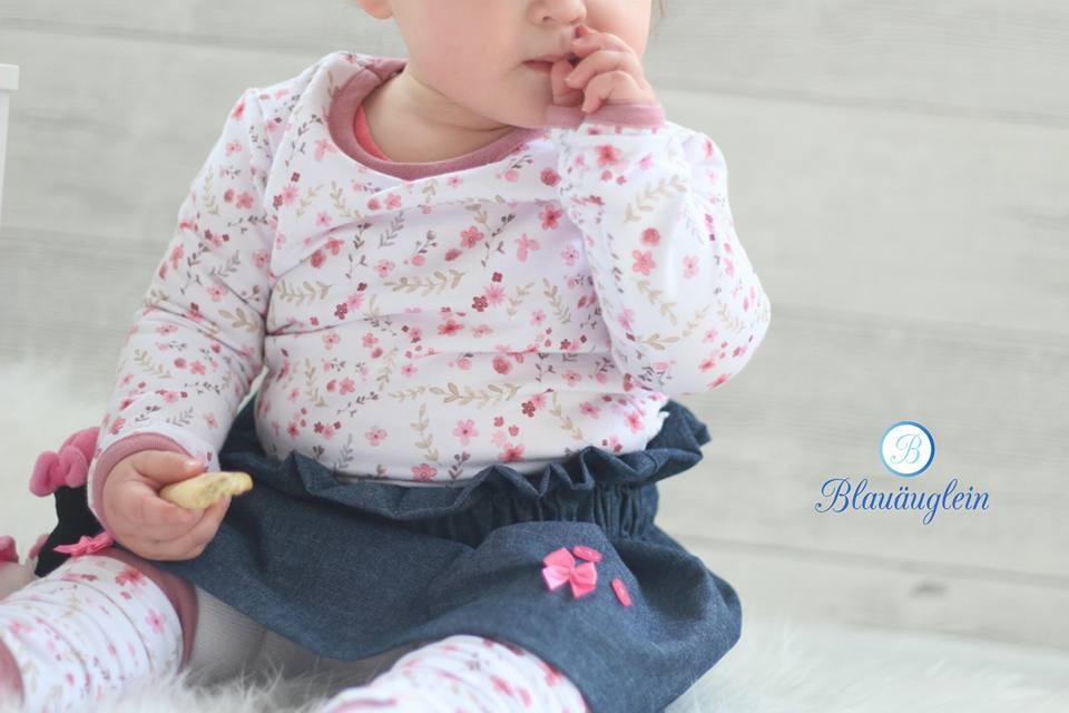 Lulu - Flowers Weiß *Bio - Sommersweat* - Paul & Clara