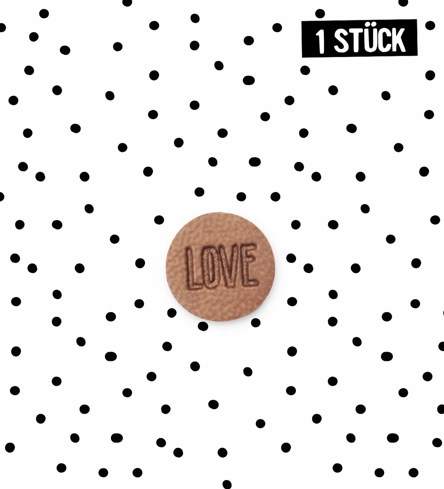 Mini Kunstleder Patch - LOVE *iron - on* - Paul & Clara