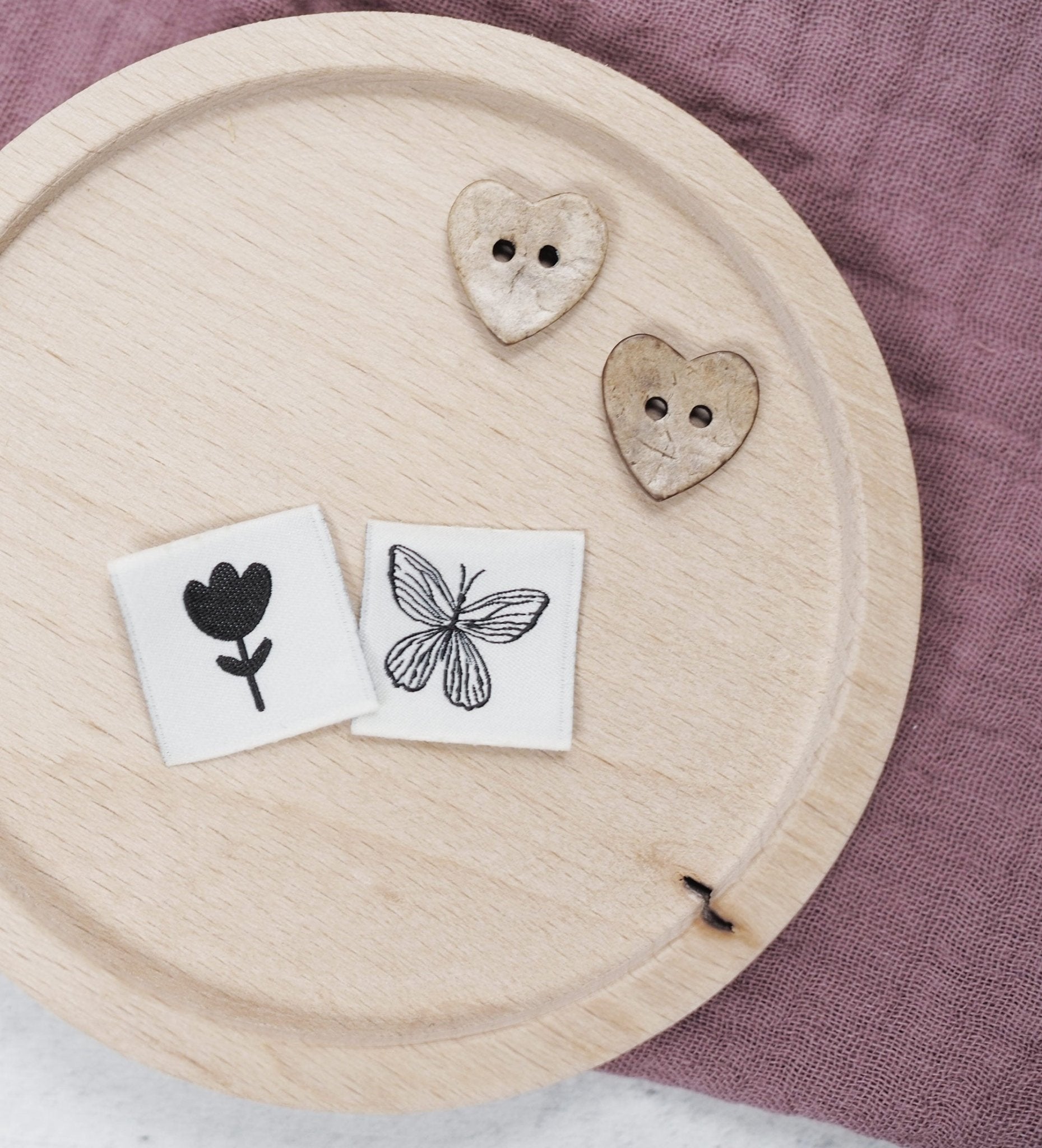 Mini - Weblabel *Blume* - Paul & Clara