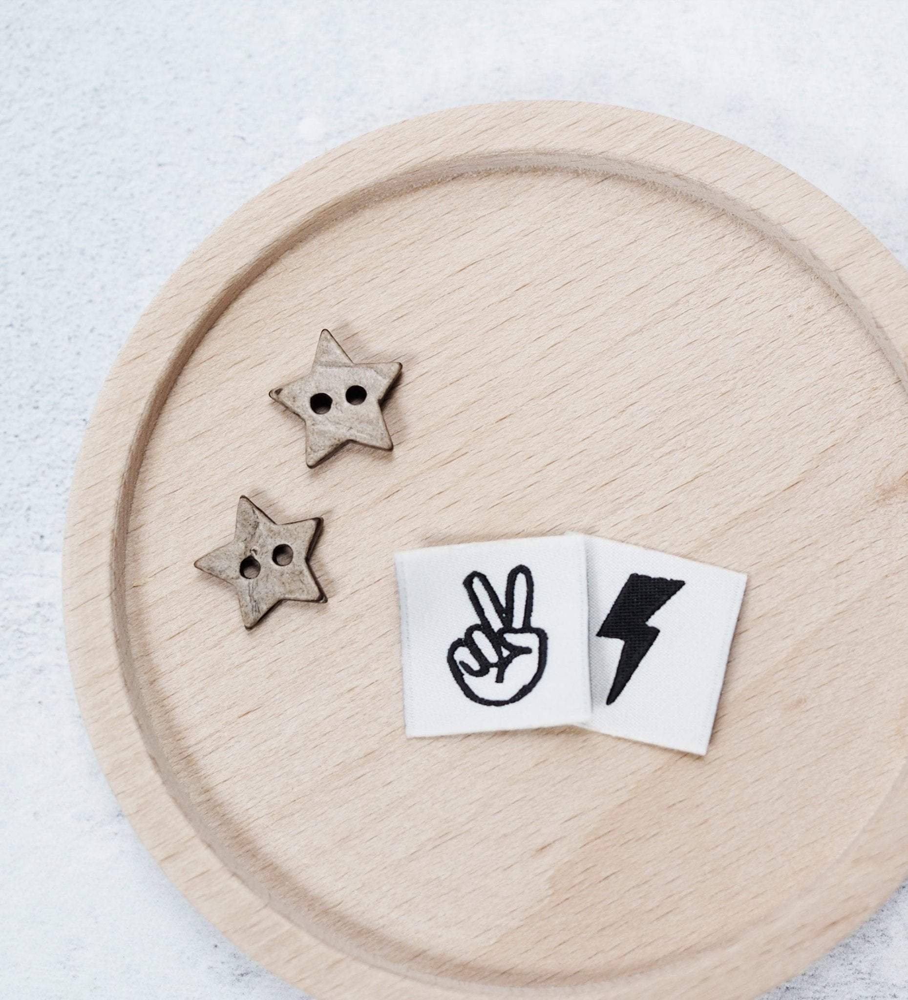 Mini - Weblabel *peace hand* - Paul & Clara