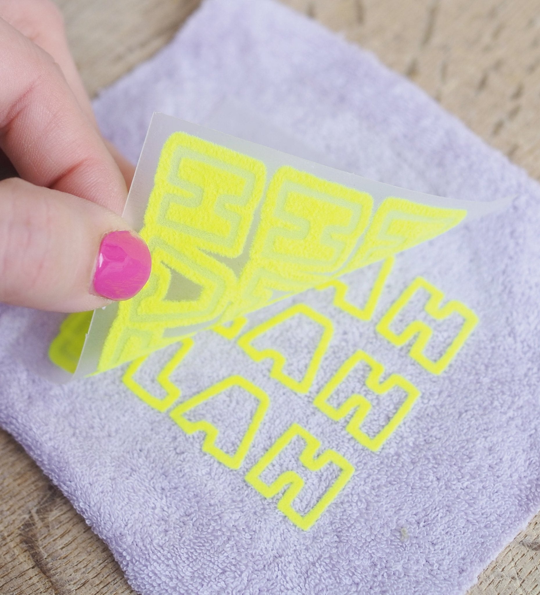 NEU! Flock - Patch - blah blah blah *iron - on* - Paul & Clara