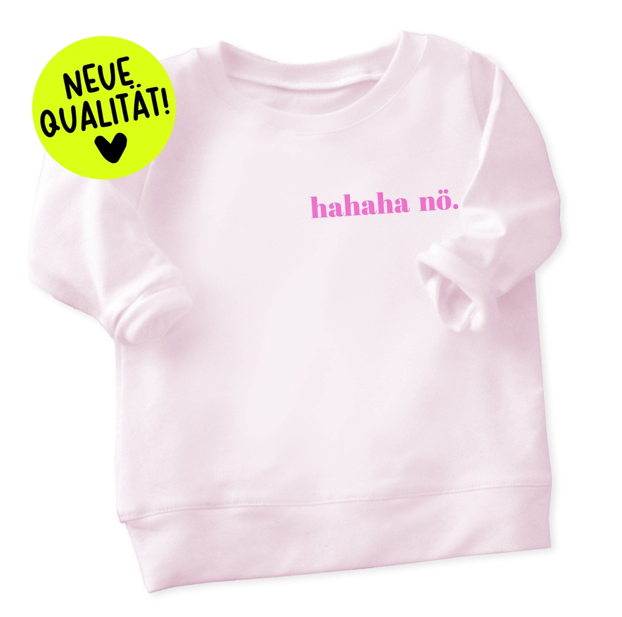 NEU! Flock - Patch - hahaha nö *iron - on* - Paul & Clara