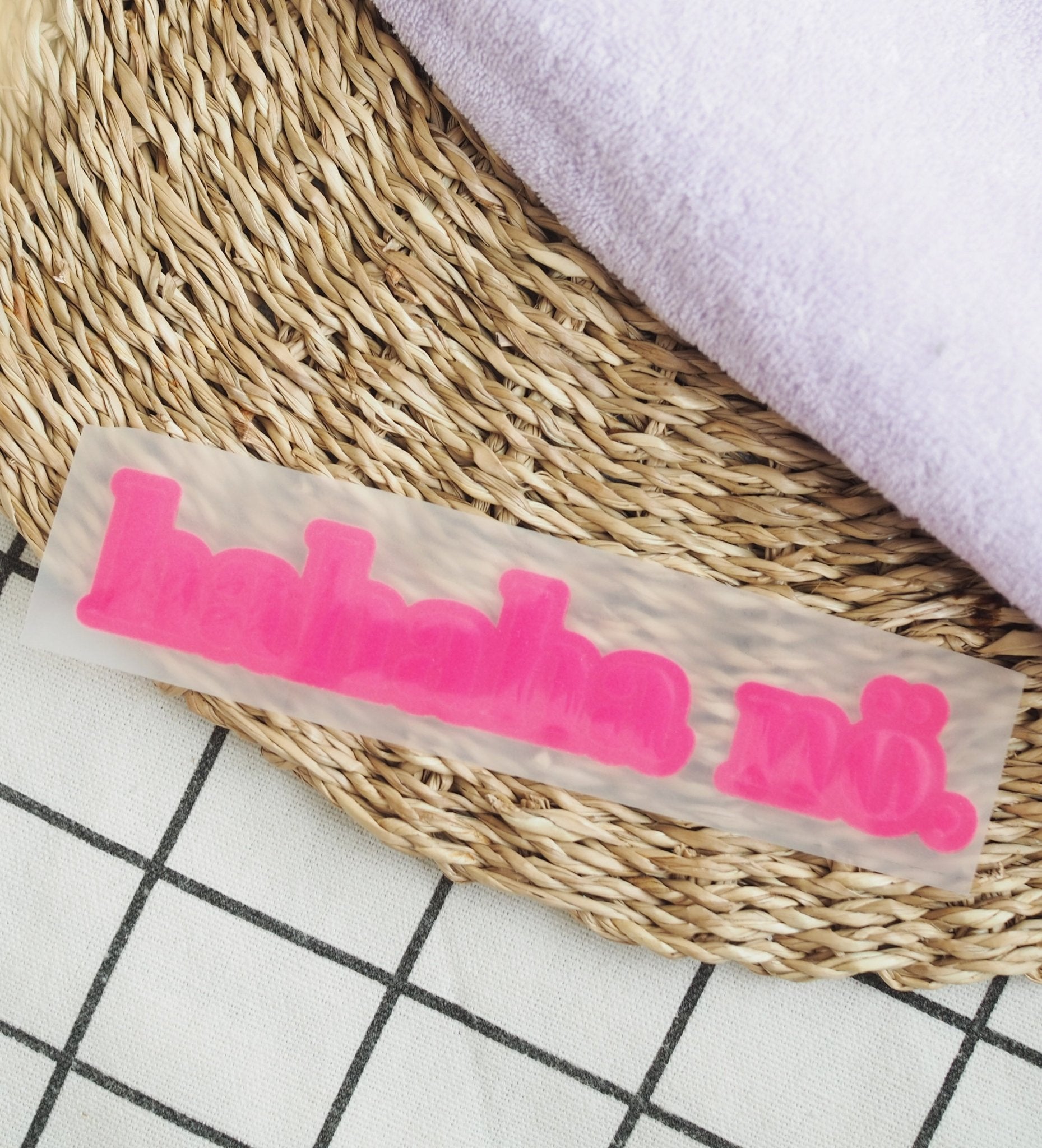 NEU! Flock - Patch - hahaha nö *iron - on* - Paul & Clara