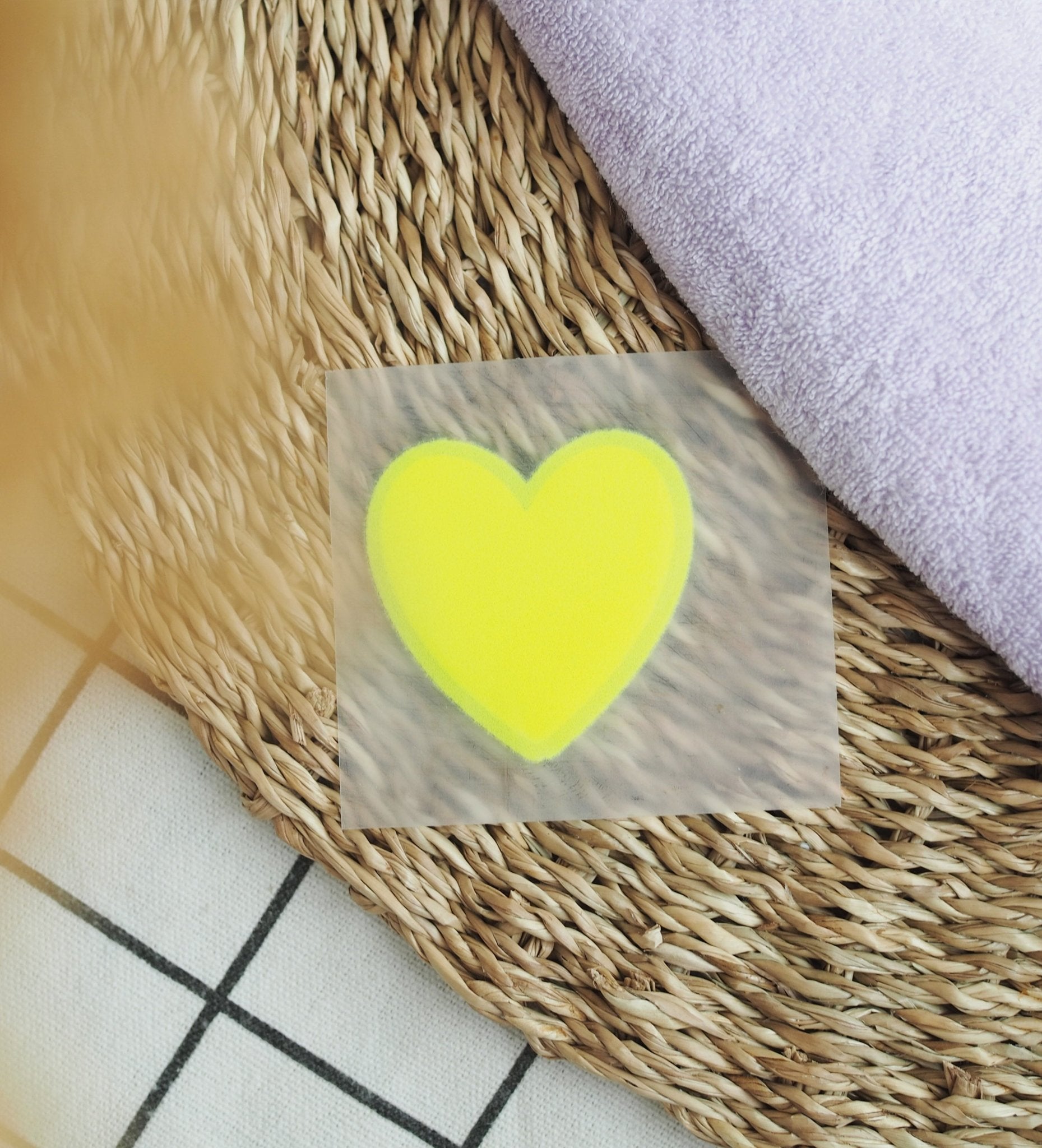 NEU! Flock - Patch - Herz *iron - on* - Paul & Clara