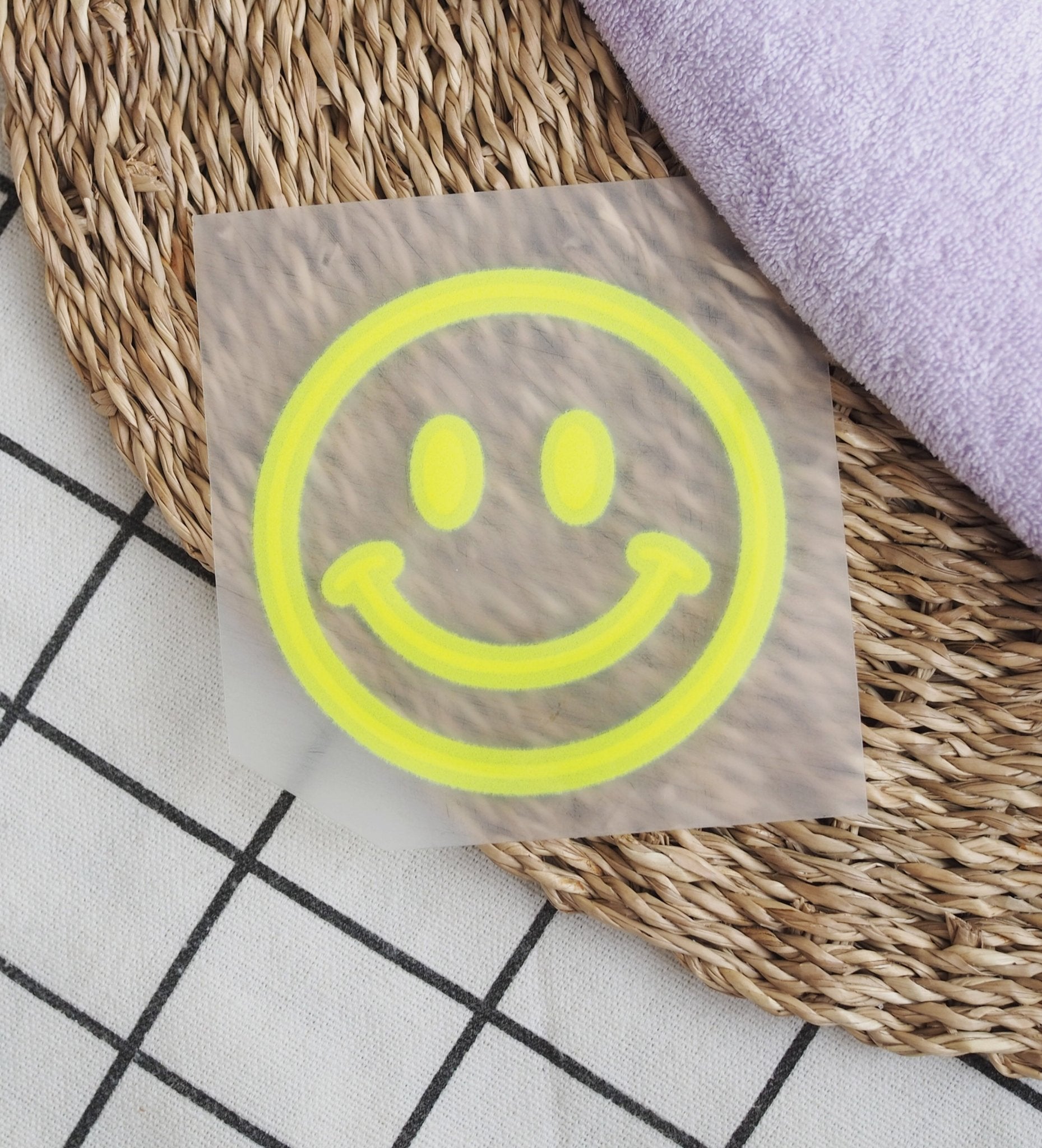 NEU! Flock - Patch - Smile *iron - on* - Paul & Clara