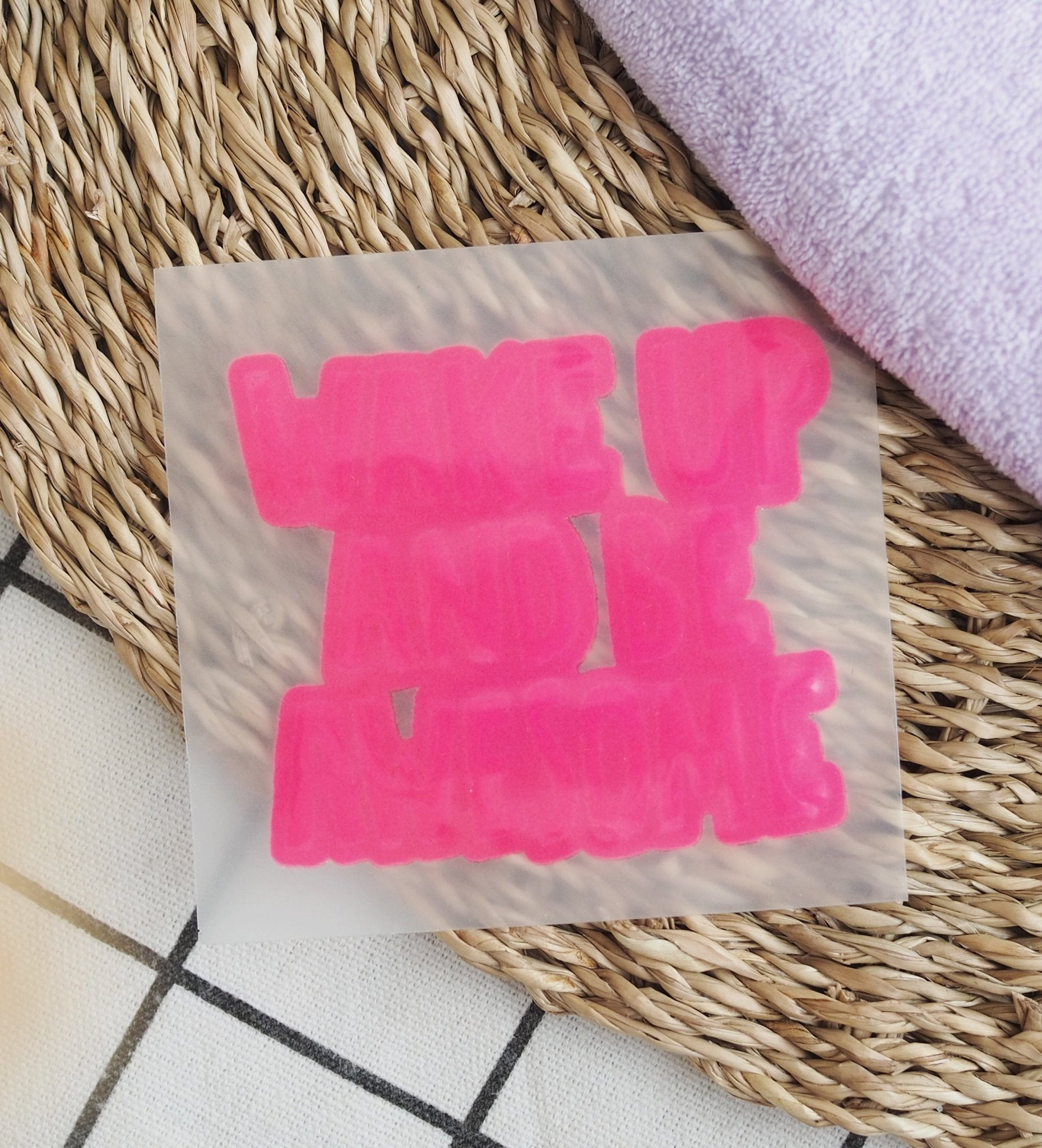 NEU! Flock - Patch - wake up and be awesome *iron - on* - Paul & Clara