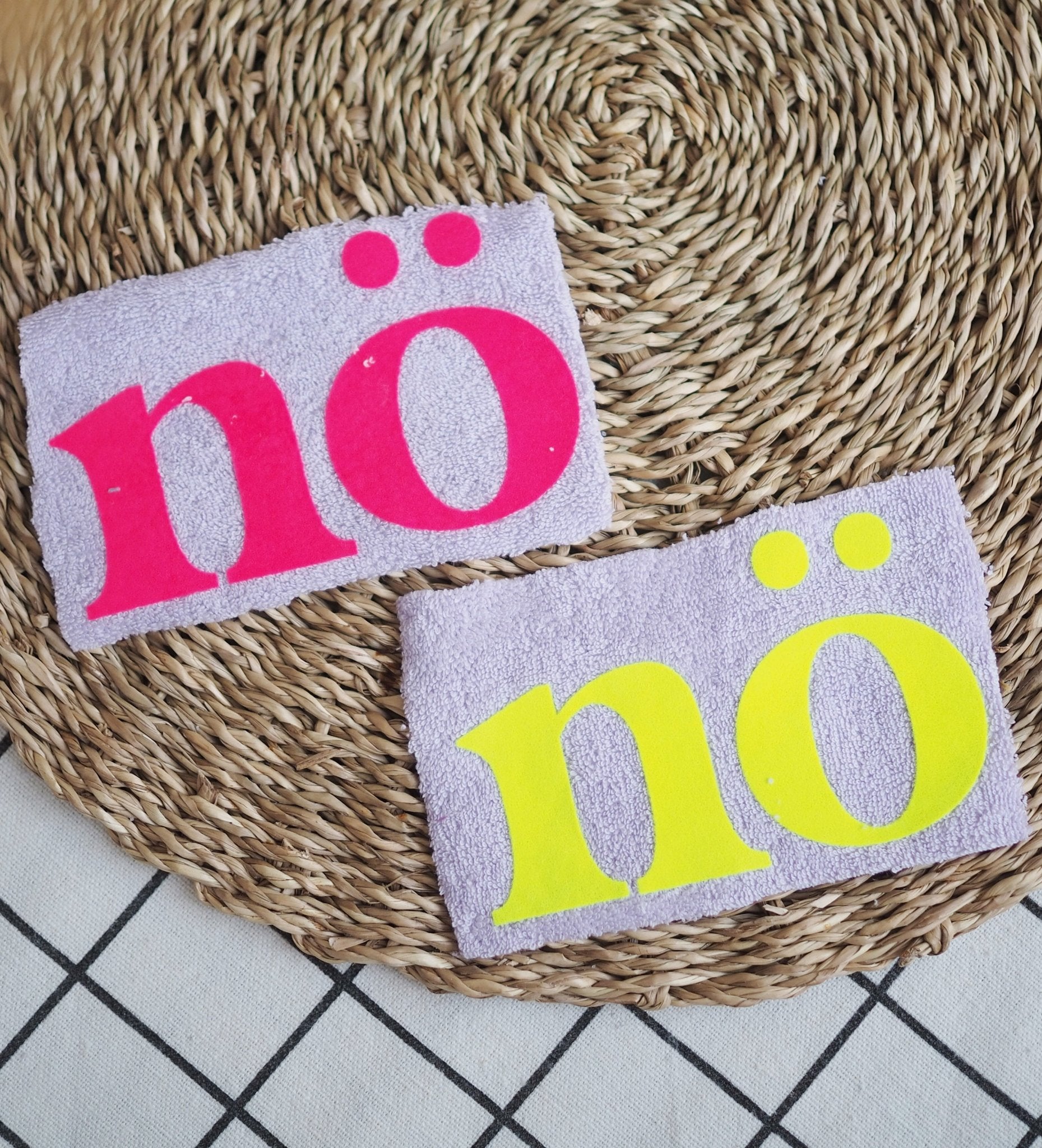 NEU! XL Flock - Patch - nö *iron - on* - Paul & Clara