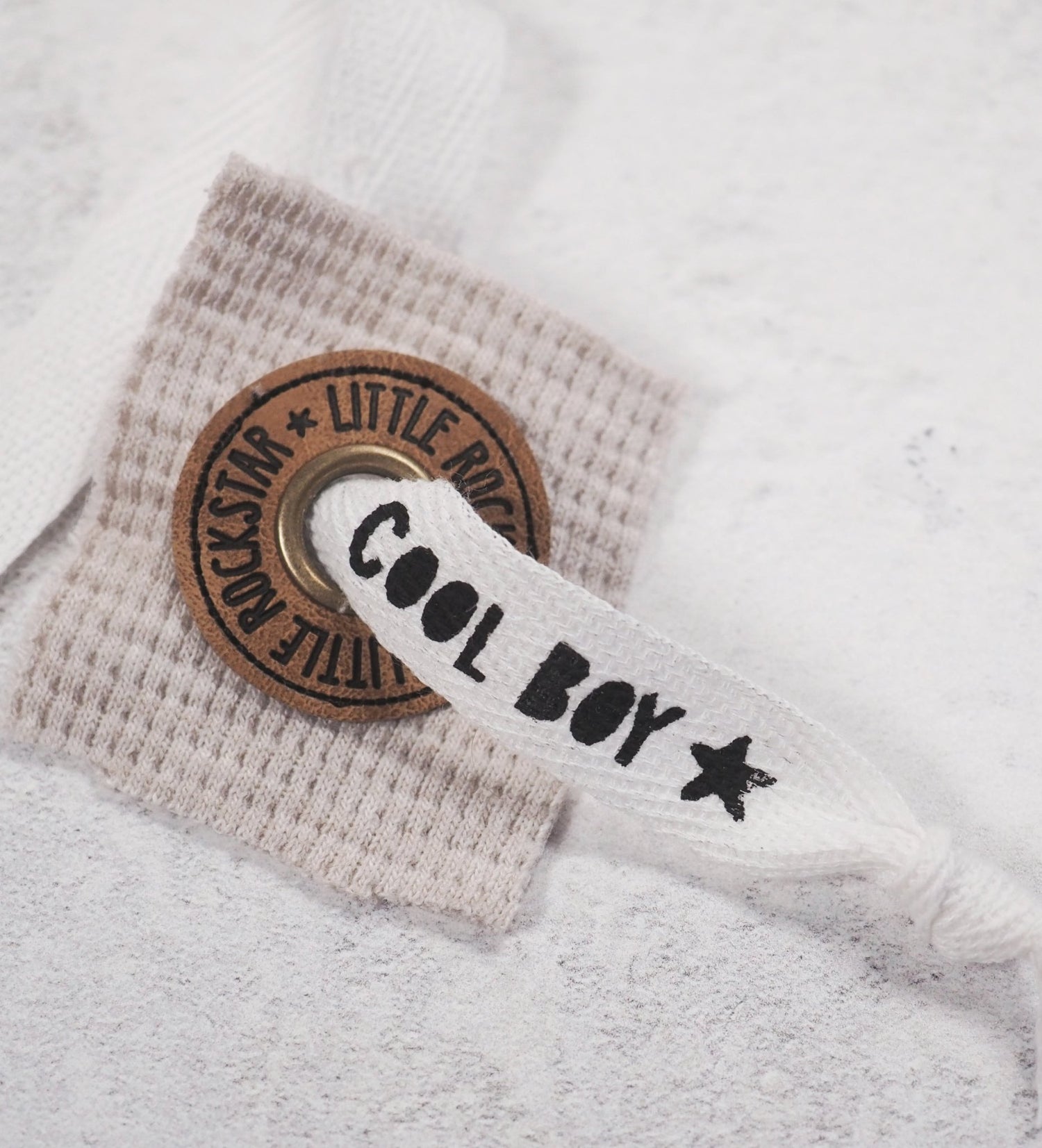 Ösenpatches - *LITTLE ROCKSTAR* - 3,2 cm* *2 Stück* - Paul & Clara