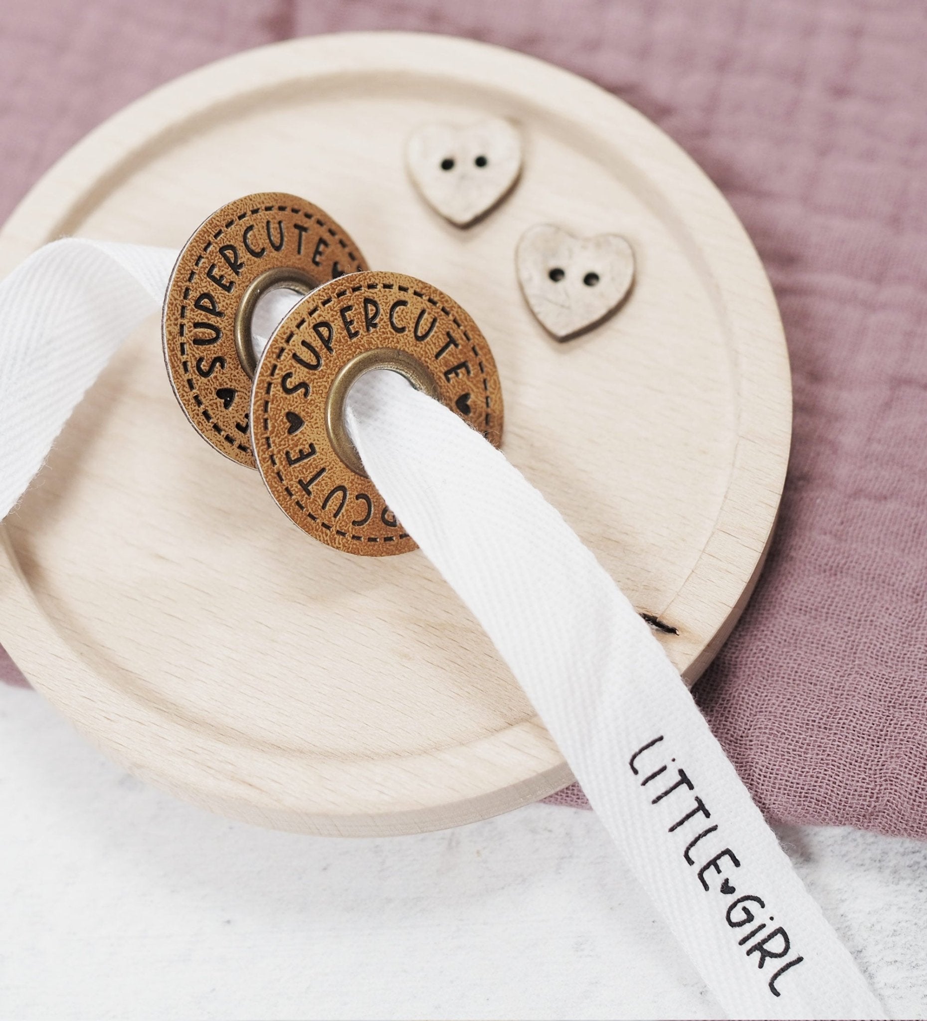 Ösenpatches - *SUPERCUTE* - 3,2 cm* *2 Stück* - Paul & Clara