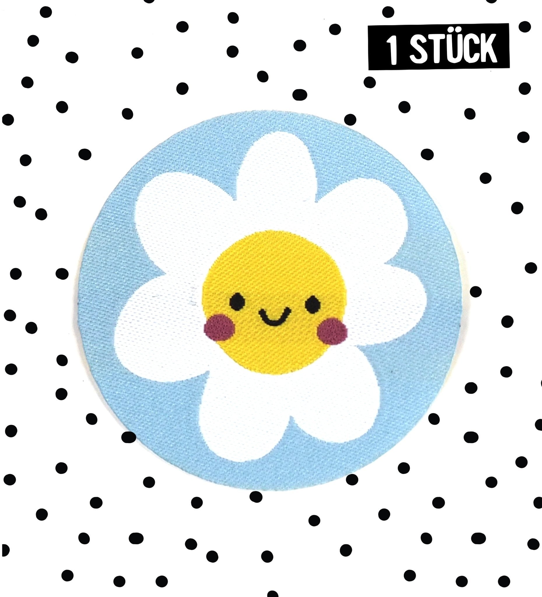 Patch - Blume - baby blau *iron - on* - Paul & Clara