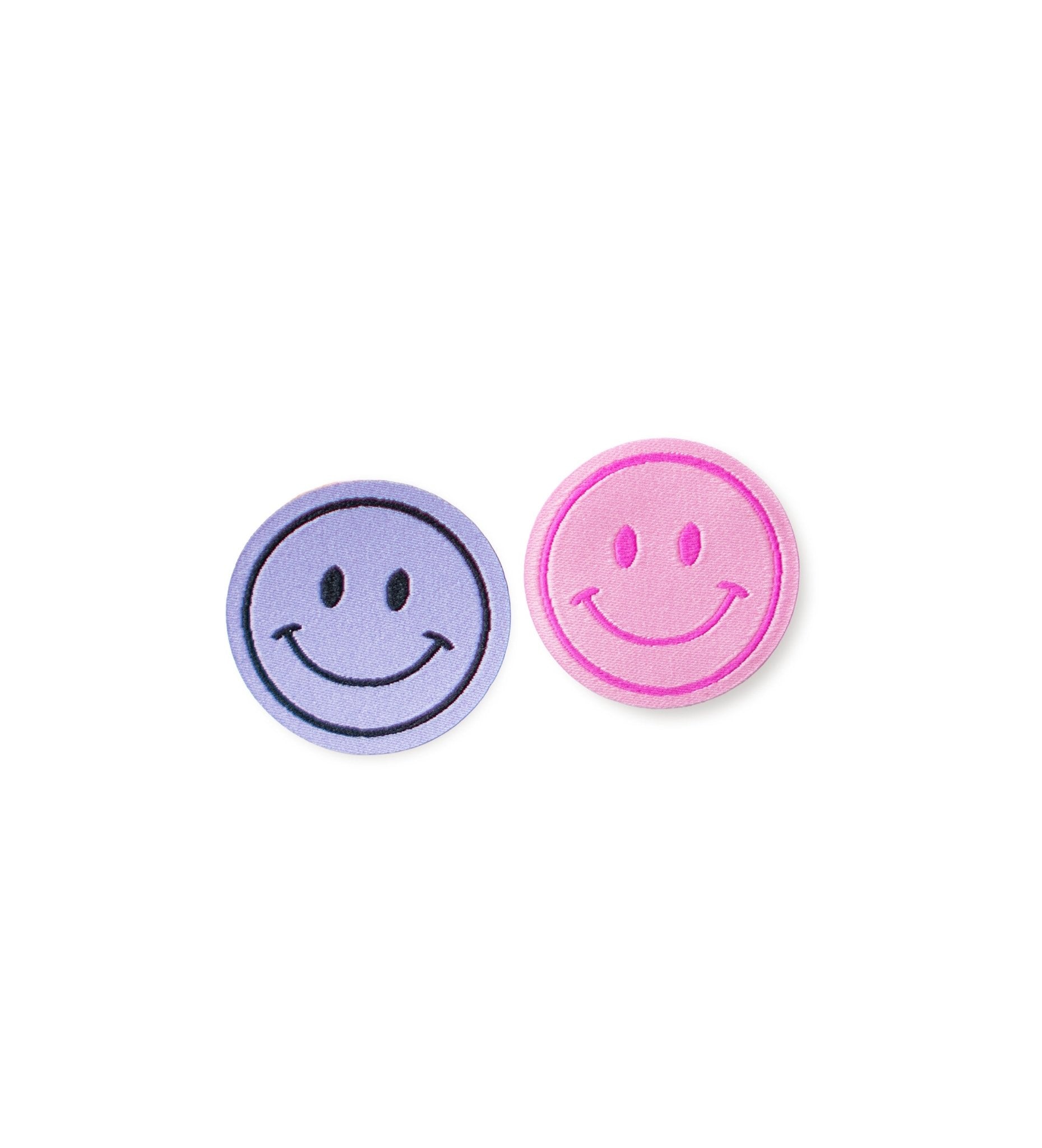 Patch - mini smile - 2er Pack - Pink/Lila *iron-on* - Paul & Clara