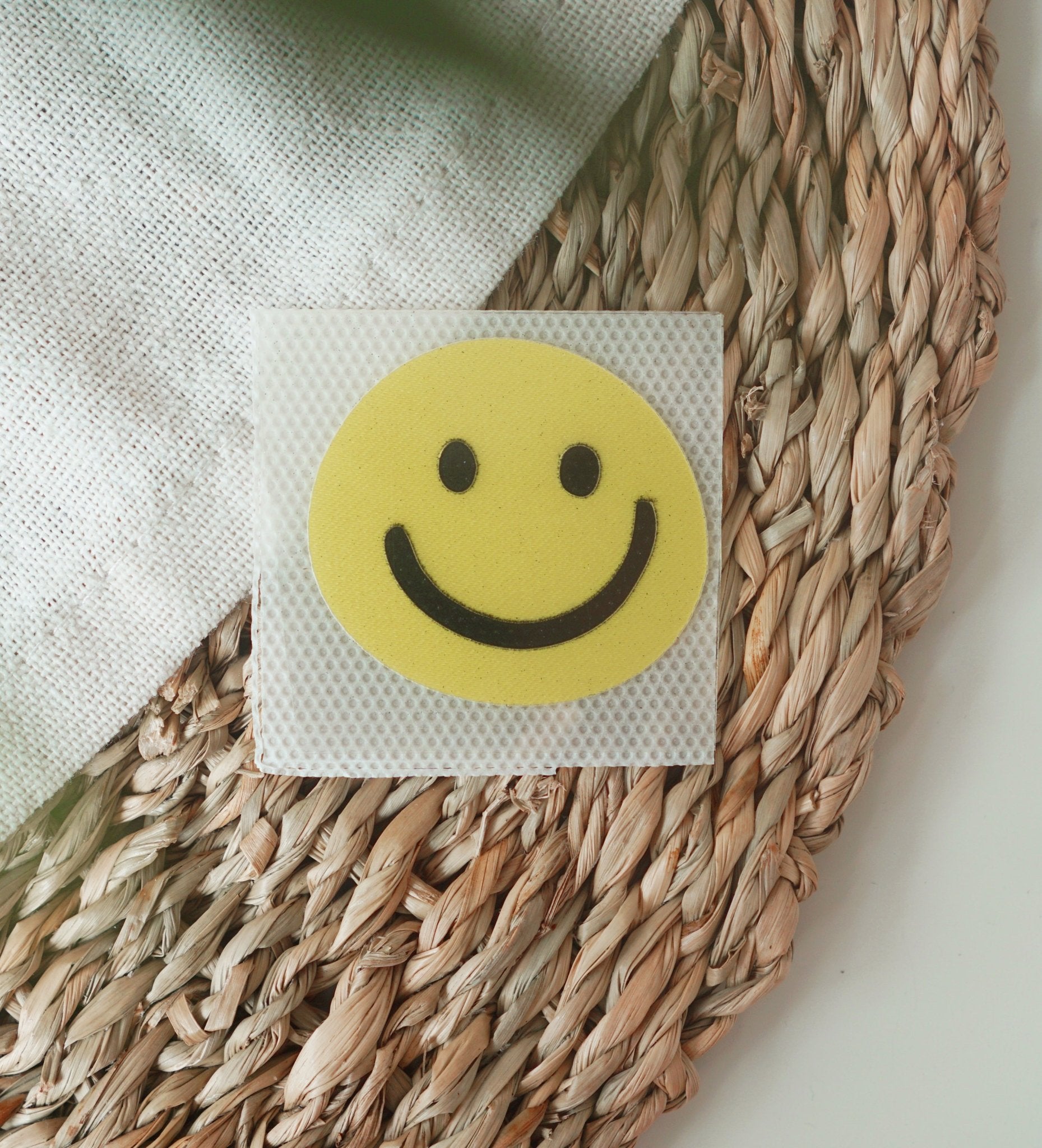 Patch - smile neongelb *iron - on* - Paul & Clara