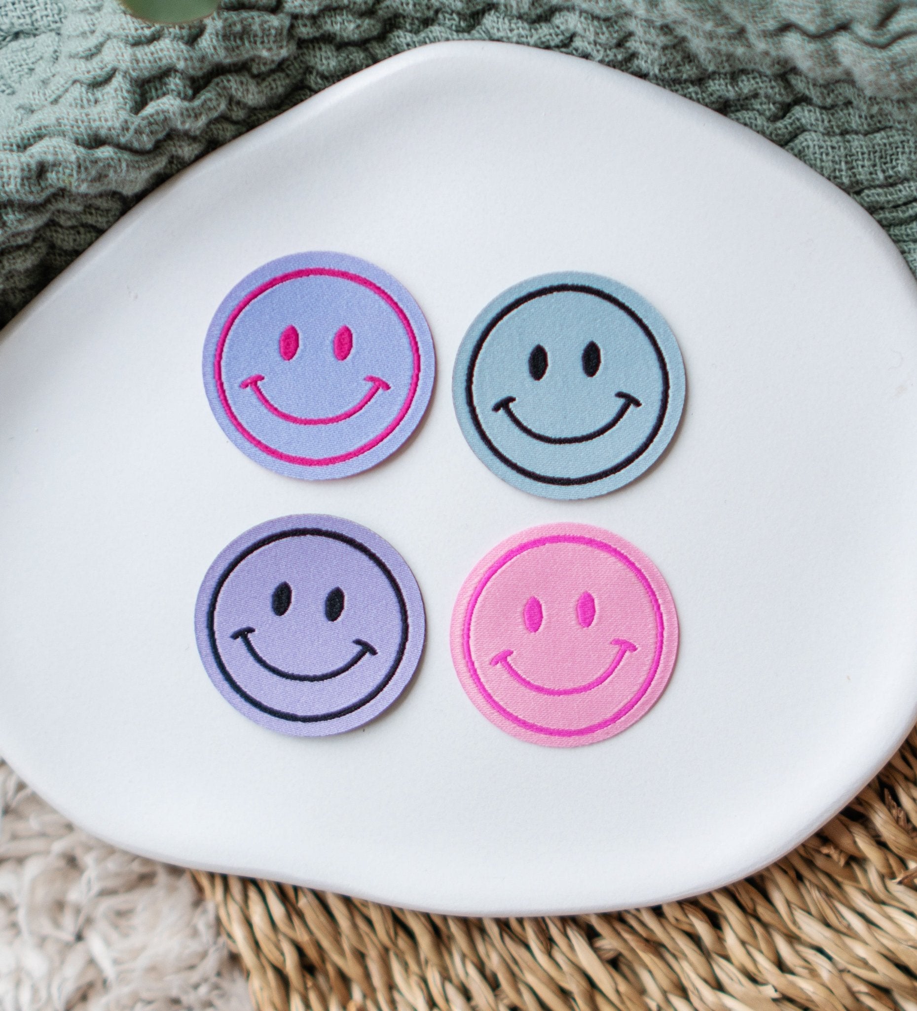 Patch - smile - Neongelb *iron - on* - Paul & Clara