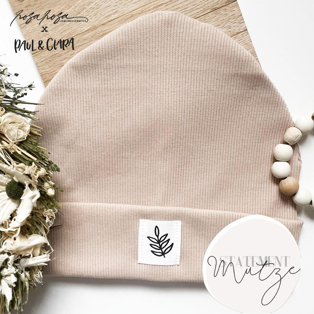 *Paul & Clara x rosarosa* Freebook - Statement - Mütze - Paul & Clara