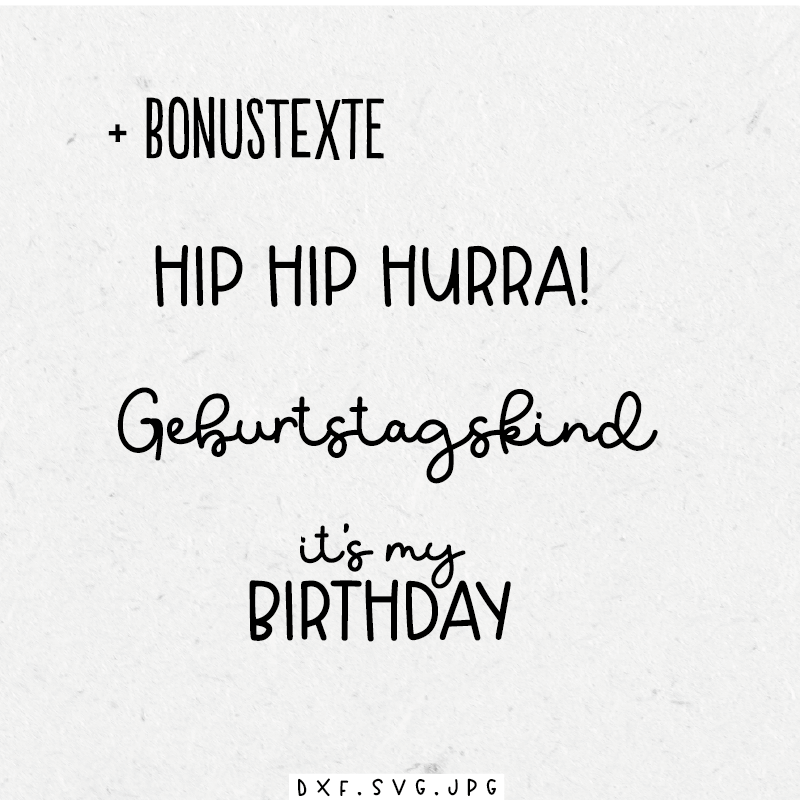 Plottdatei - Geburtstagsfuchs - Paul & Clara