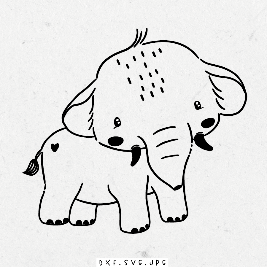 Plottdatei - Mammut - Paul & Clara