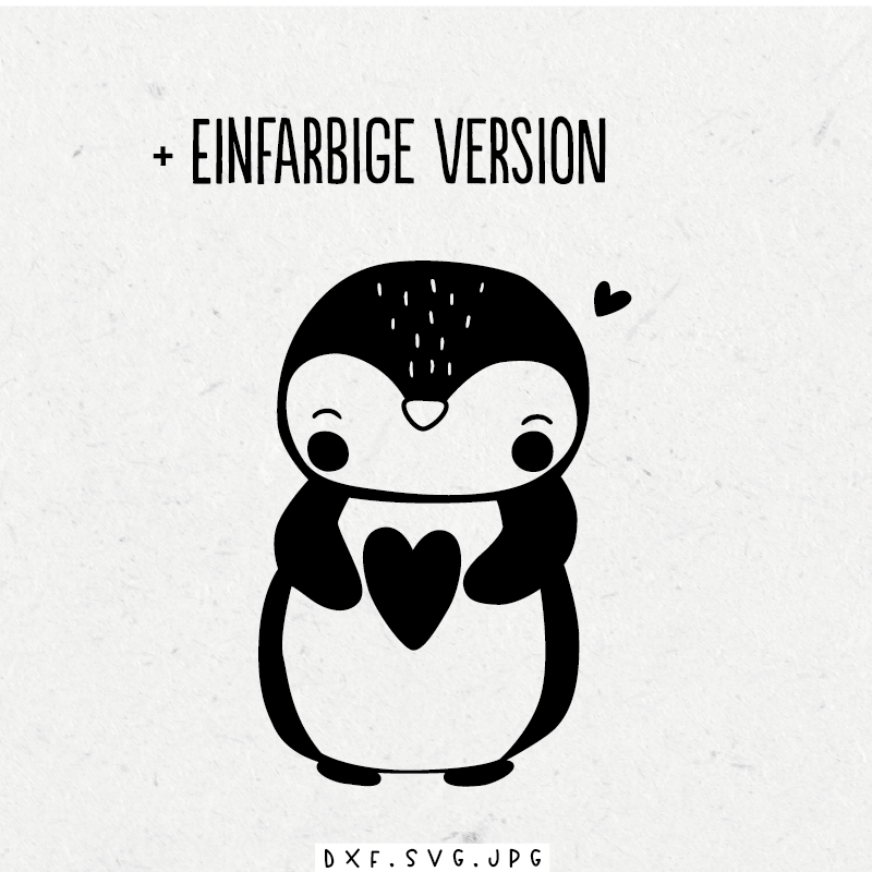 Plottdatei - Pinguin - Paul & Clara