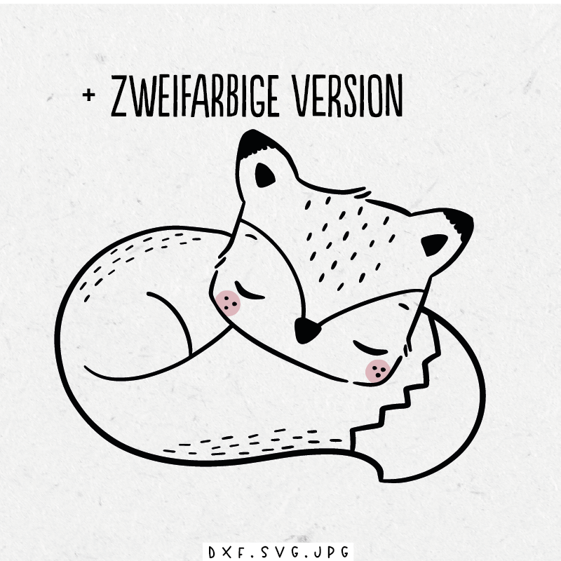 Plottdatei - Sleepy fox - Paul & Clara