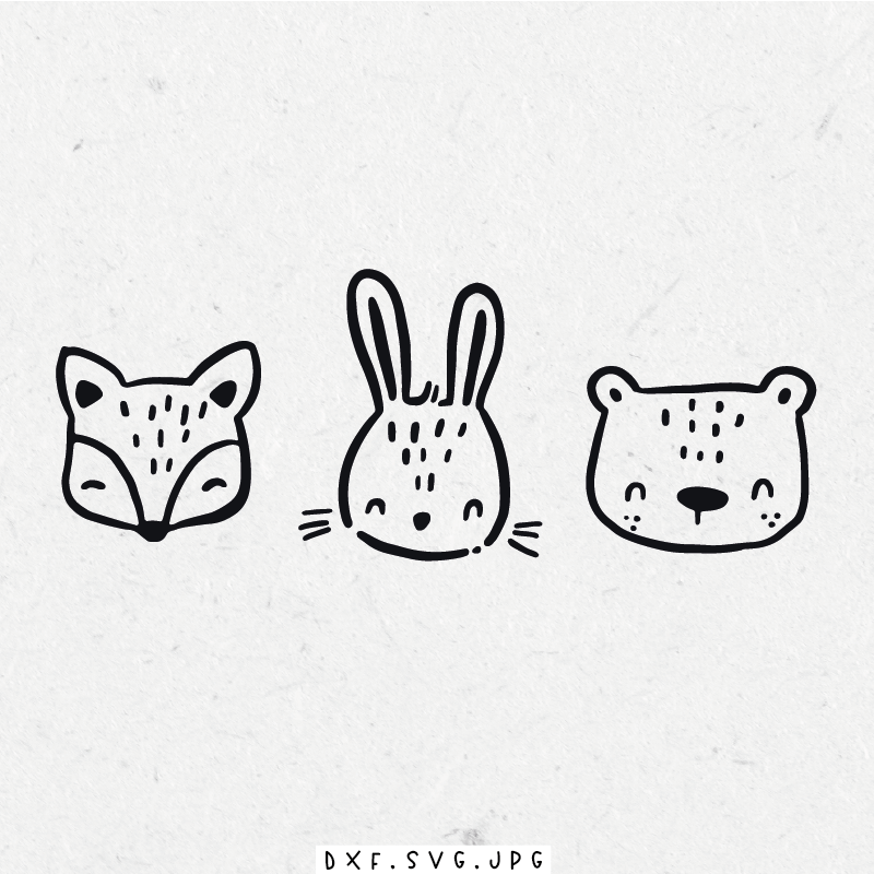 Plottdatei - Waldtiere - Paul & Clara