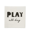 Baumwolllabel *play all day* - 4er Pack