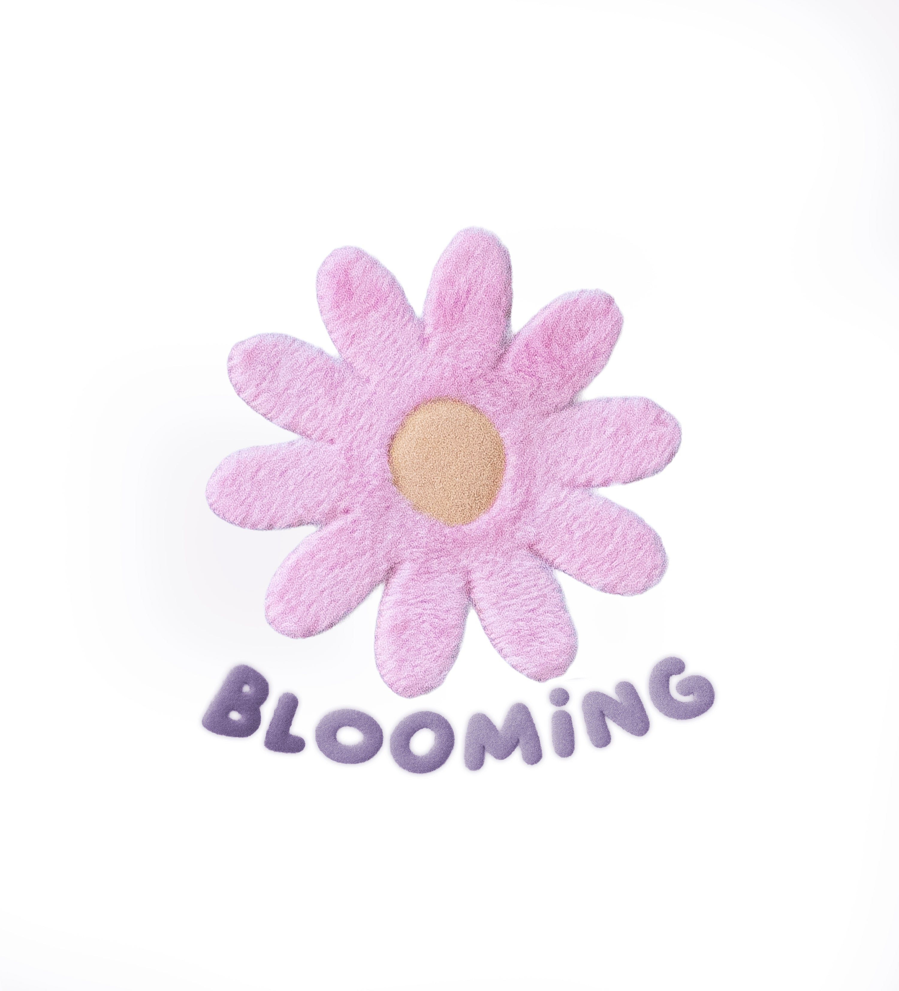 Teddy-Patch - Blume *iron-on*