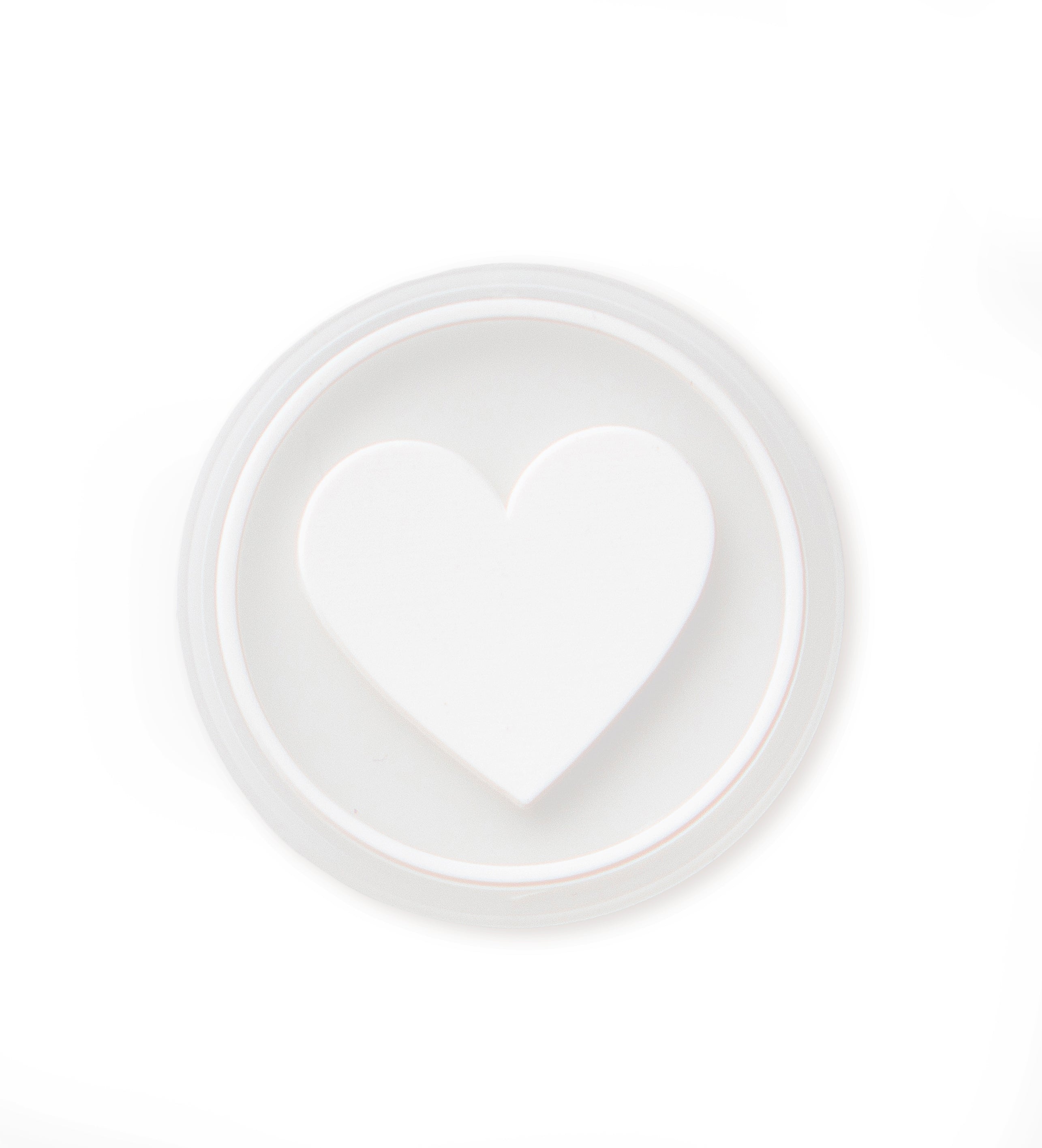 Silikon Patch - herz - rund