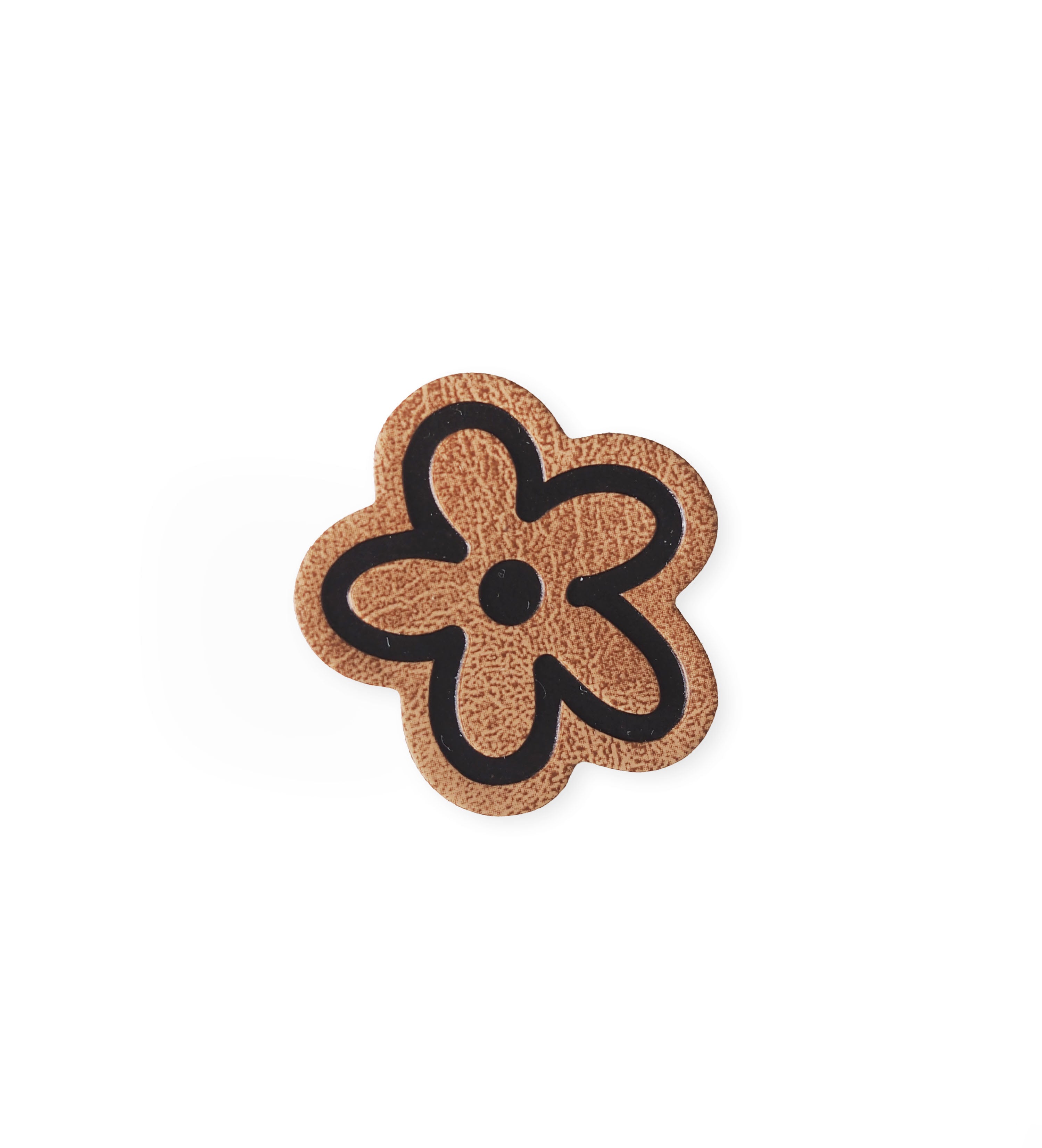 Kunstlederlabel - Mini "Blume" *iron-on*