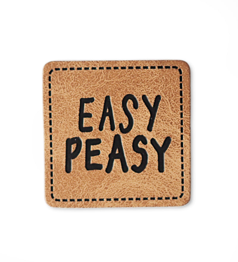 Kunstlederlabel - Easy Peasy *iron-on*