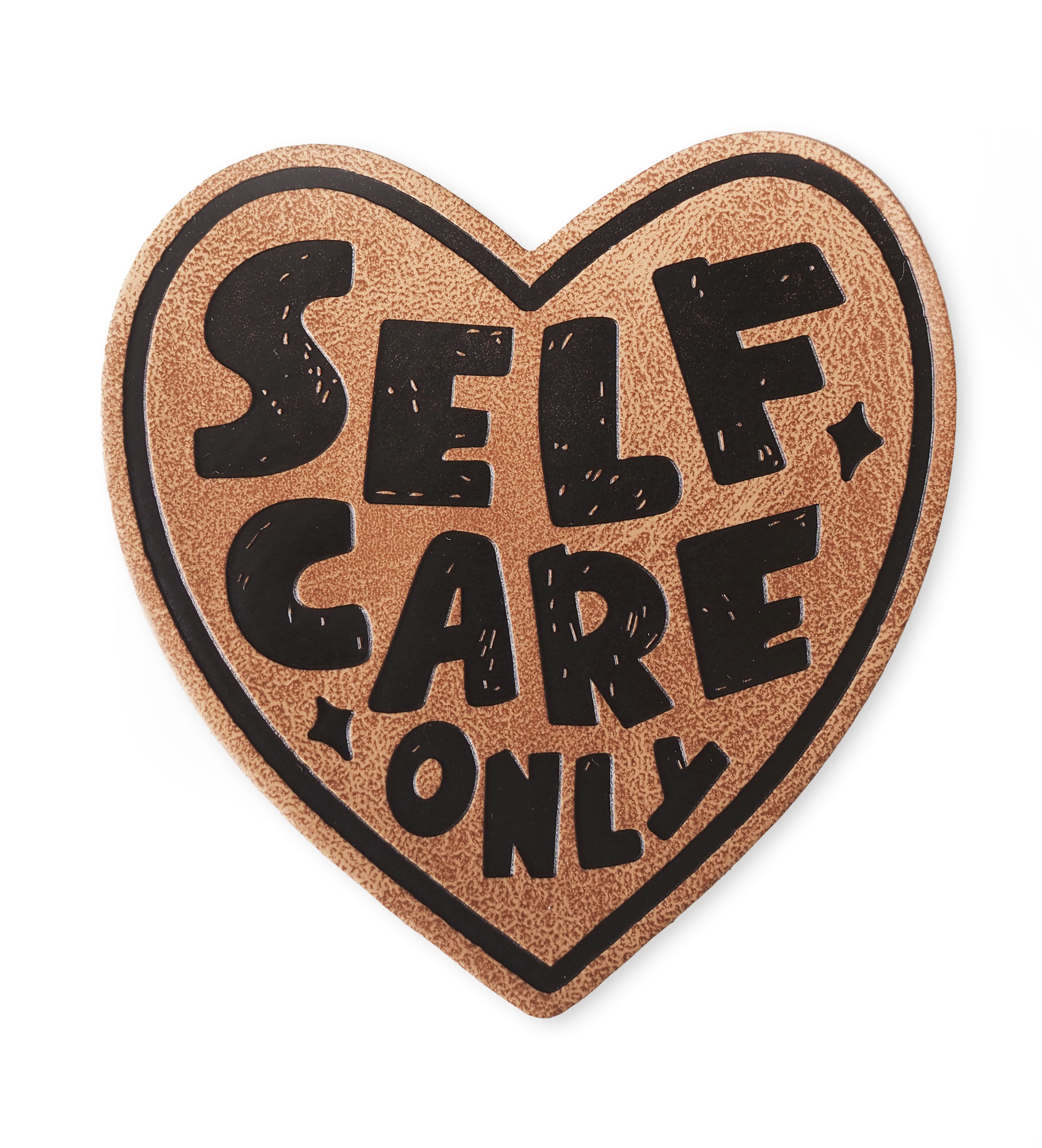 Kunstlederlabel - self care only*iron-on*