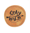 Kunstlederlabel - Stay wild *iron-on*