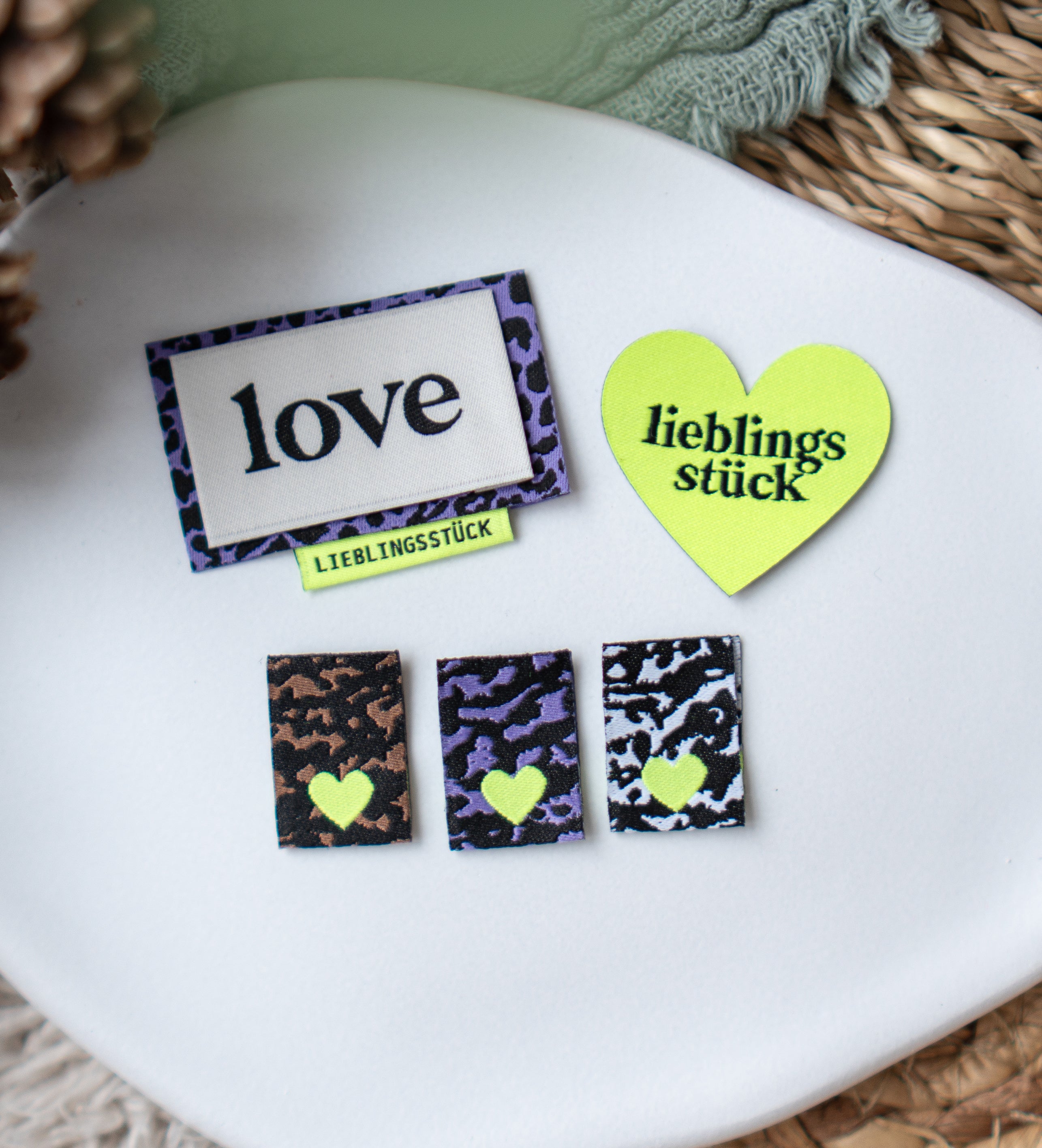 Klapp-Weblabel - Lieblingsstück