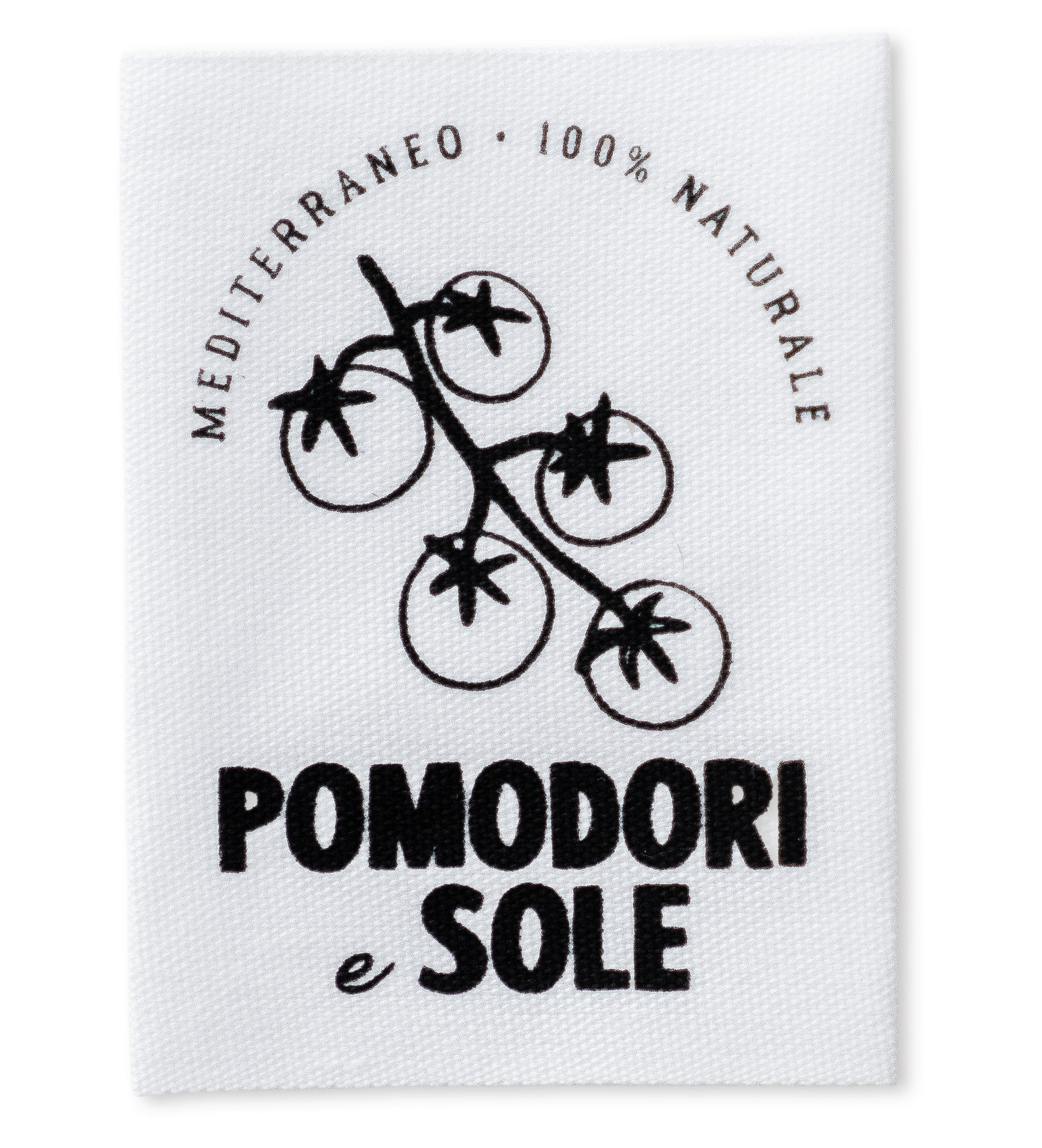 XXL-Baumwolllabel - pomodori e sole