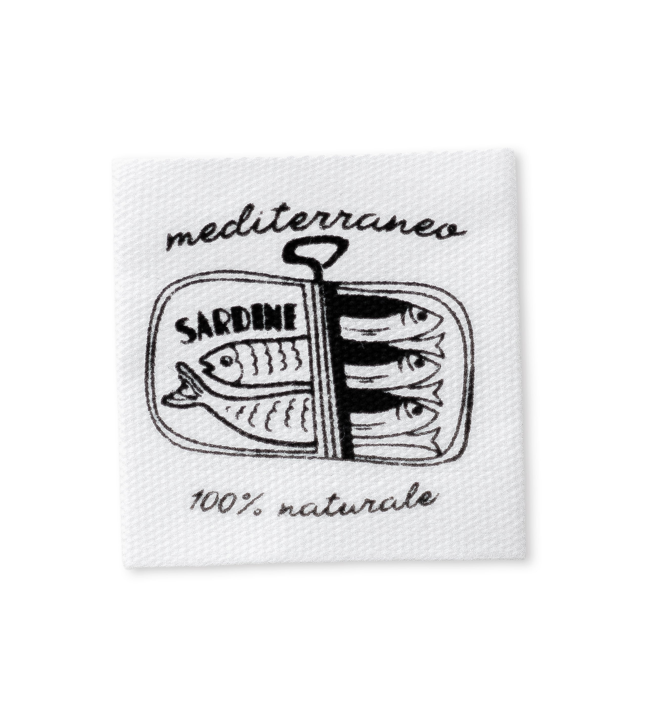 Baumwolllabel - Sardinen