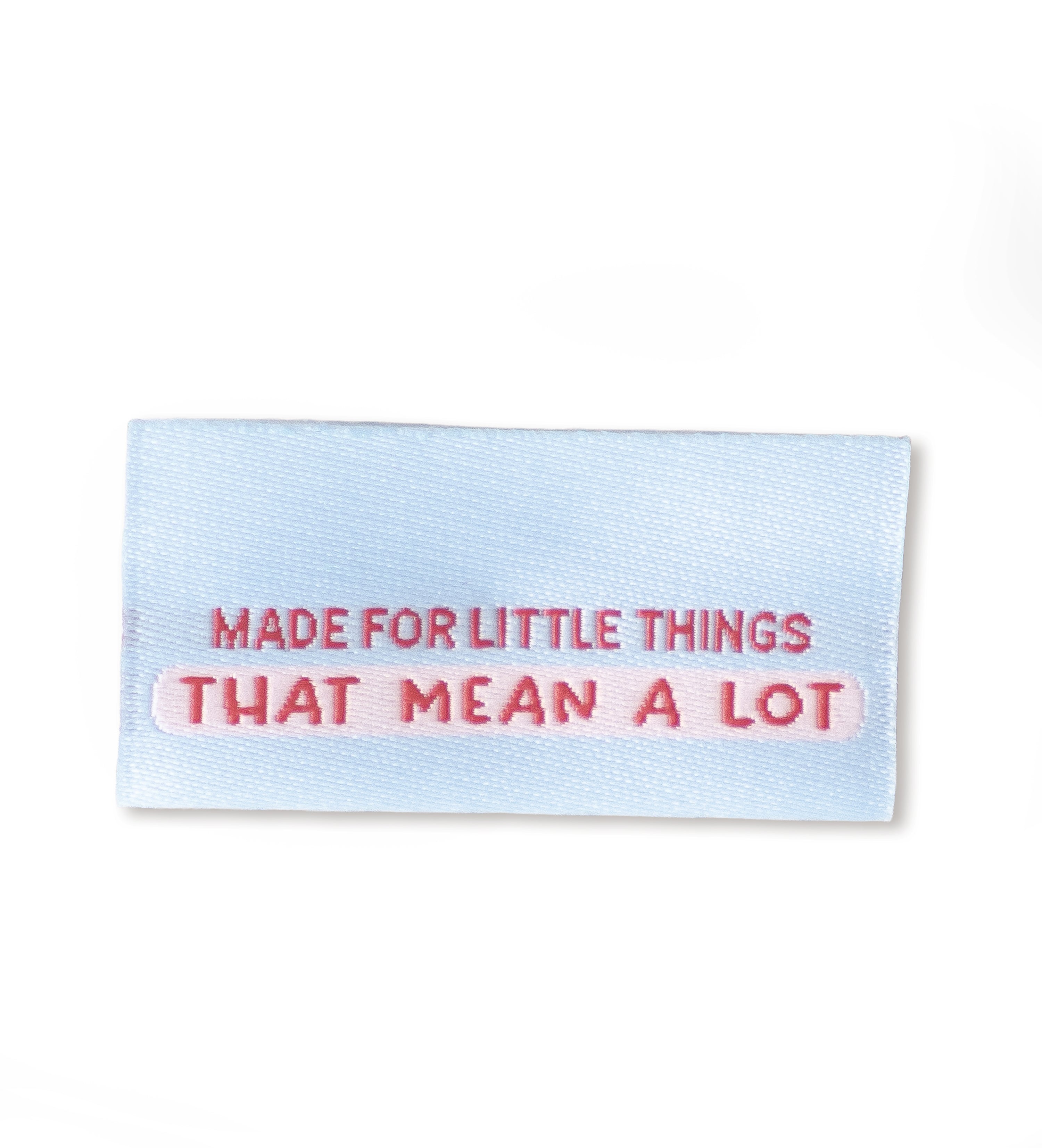Klapp-Weblabel - made for the little things