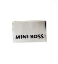 Klapp-Weblabel *mini boss* - 4er Pack