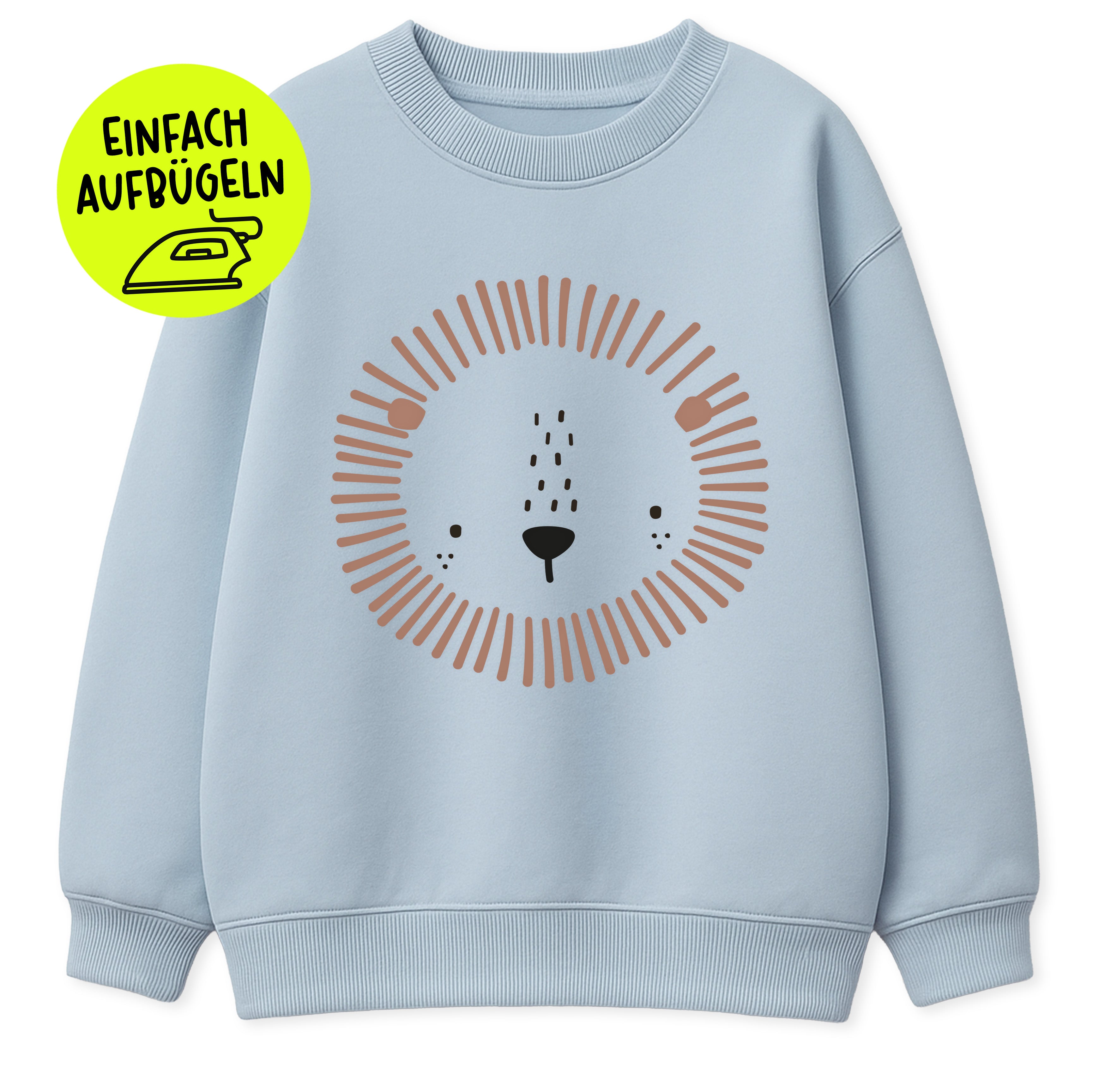 XL Flock-Patch - Löwe *iron-on* - Paul & Clara