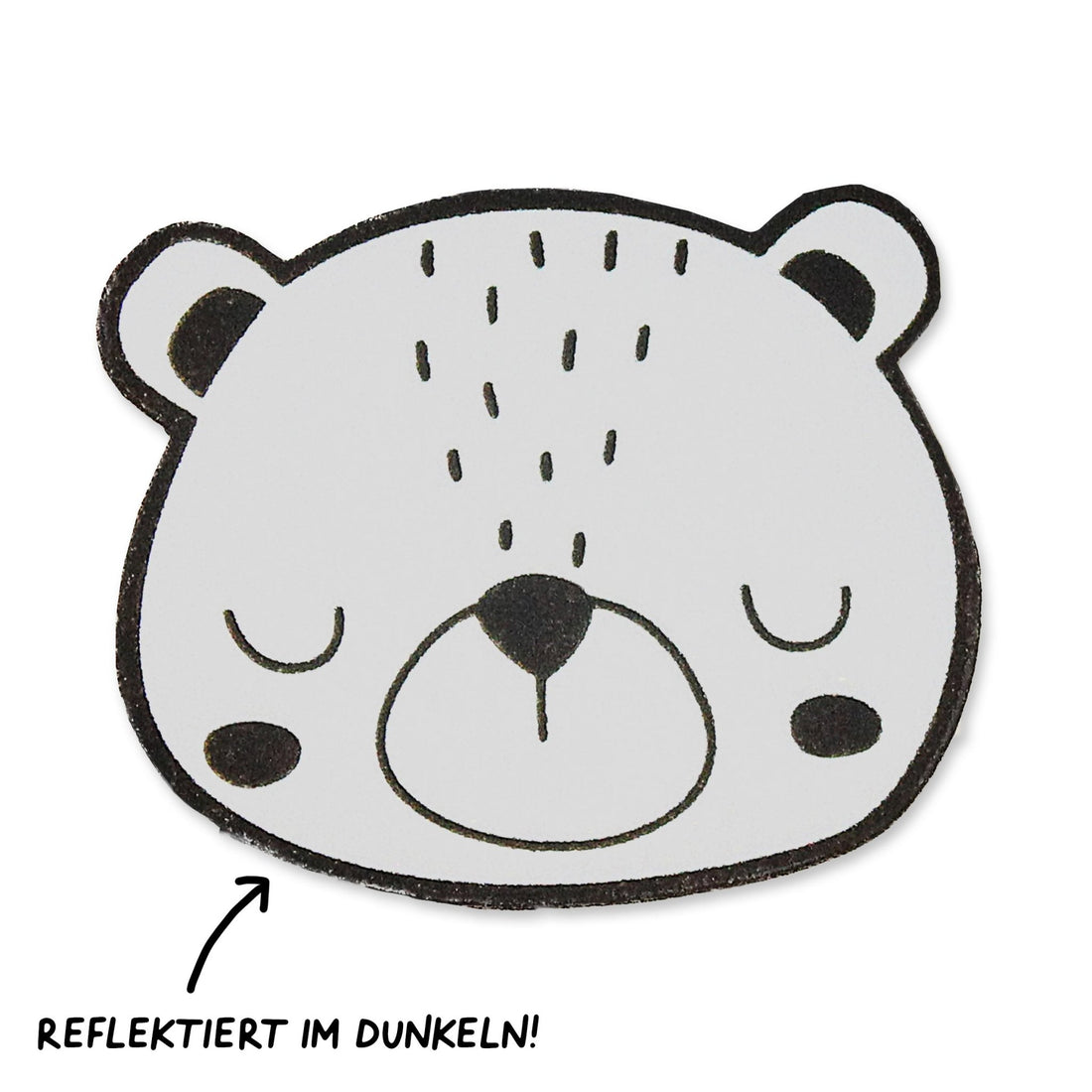 Reflektorlabel - Bär *iron - on* - Paul & Clara