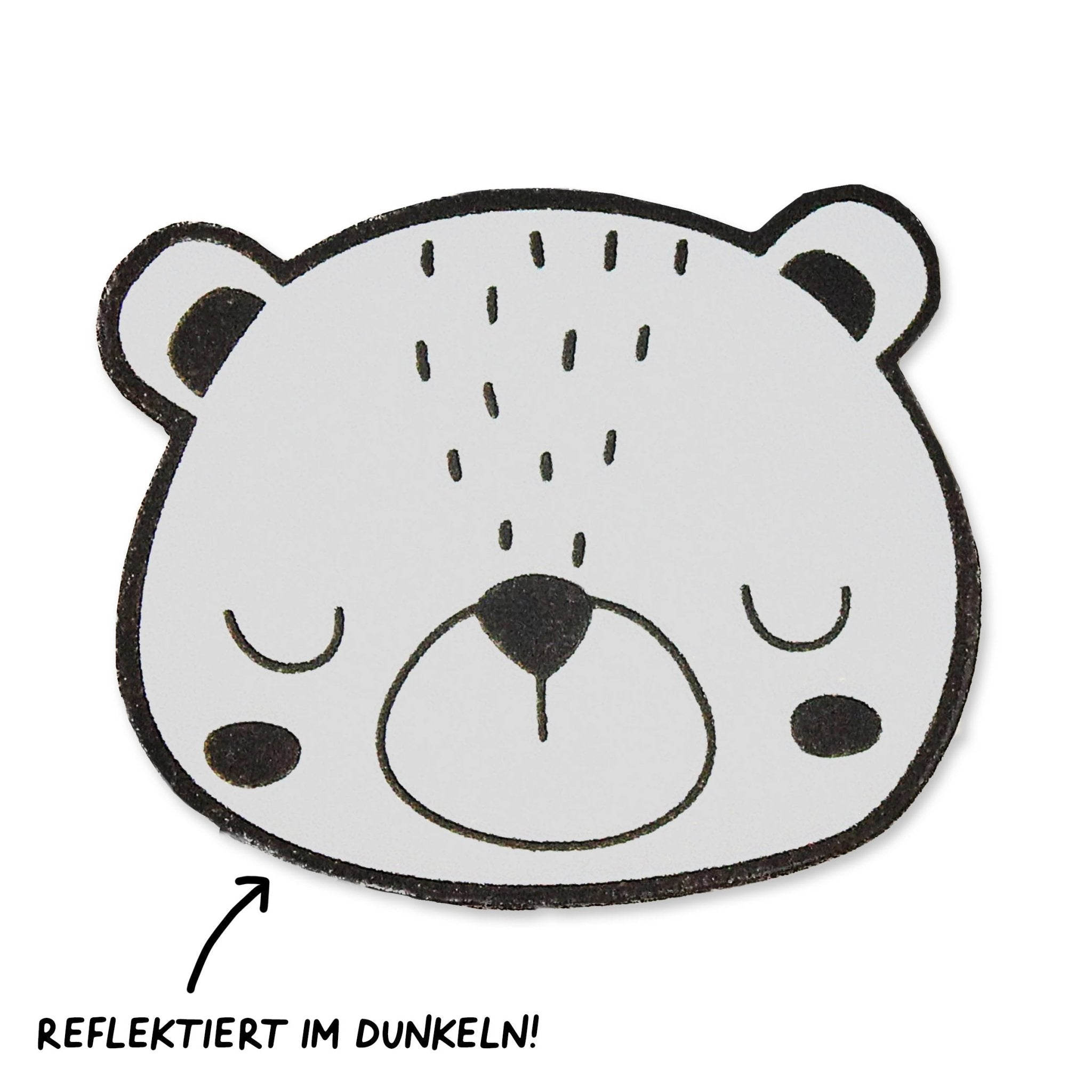 Reflektorlabel - Bär *iron - on* - Paul & Clara