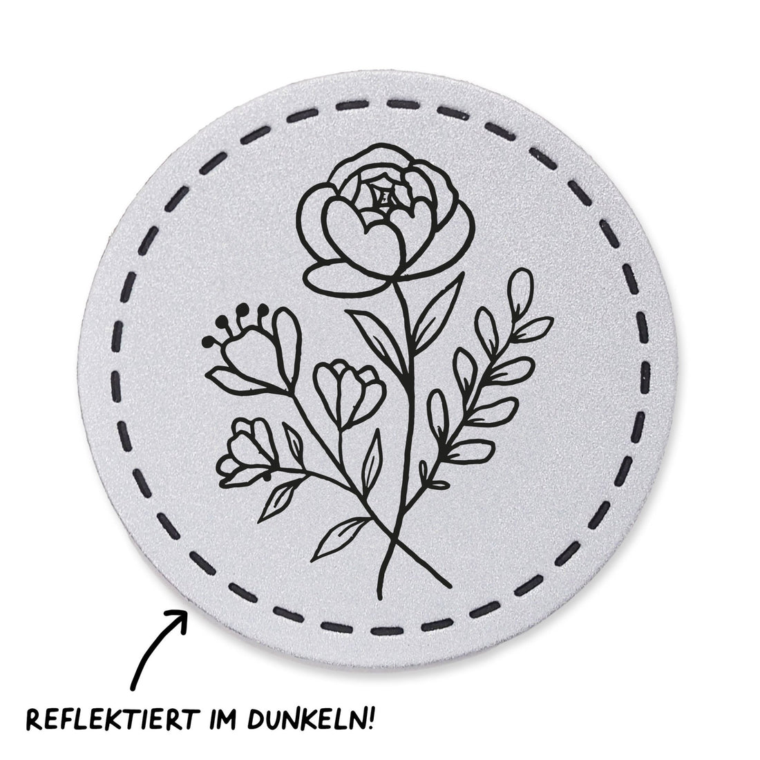 Reflektorlabel - Blumen *iron - on* - Paul & Clara