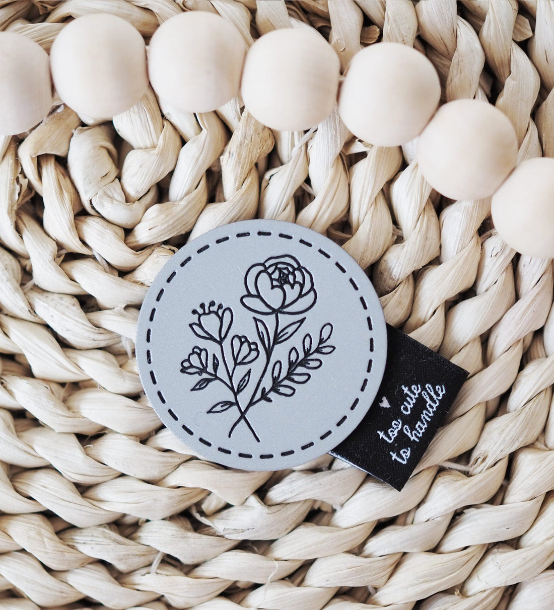 Reflektorlabel - Blumen *iron - on* - Paul & Clara