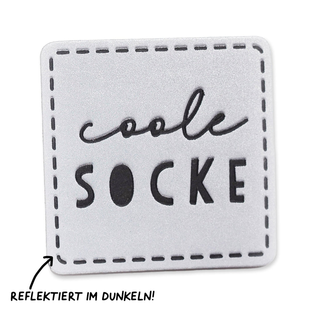 Reflektorlabel - coole socke *iron - on* - Paul & Clara