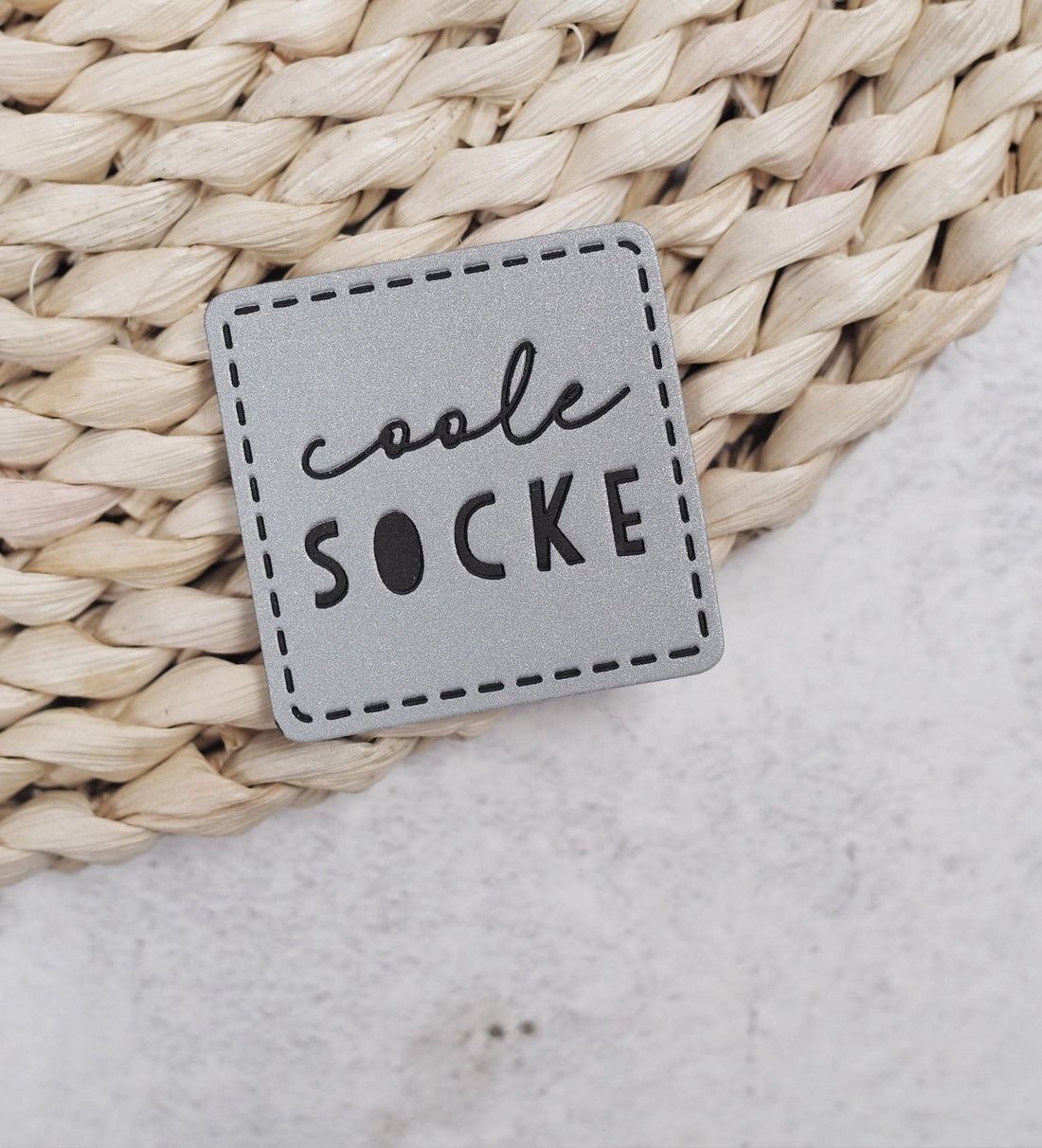 Reflektorlabel - coole socke *iron - on* - Paul & Clara
