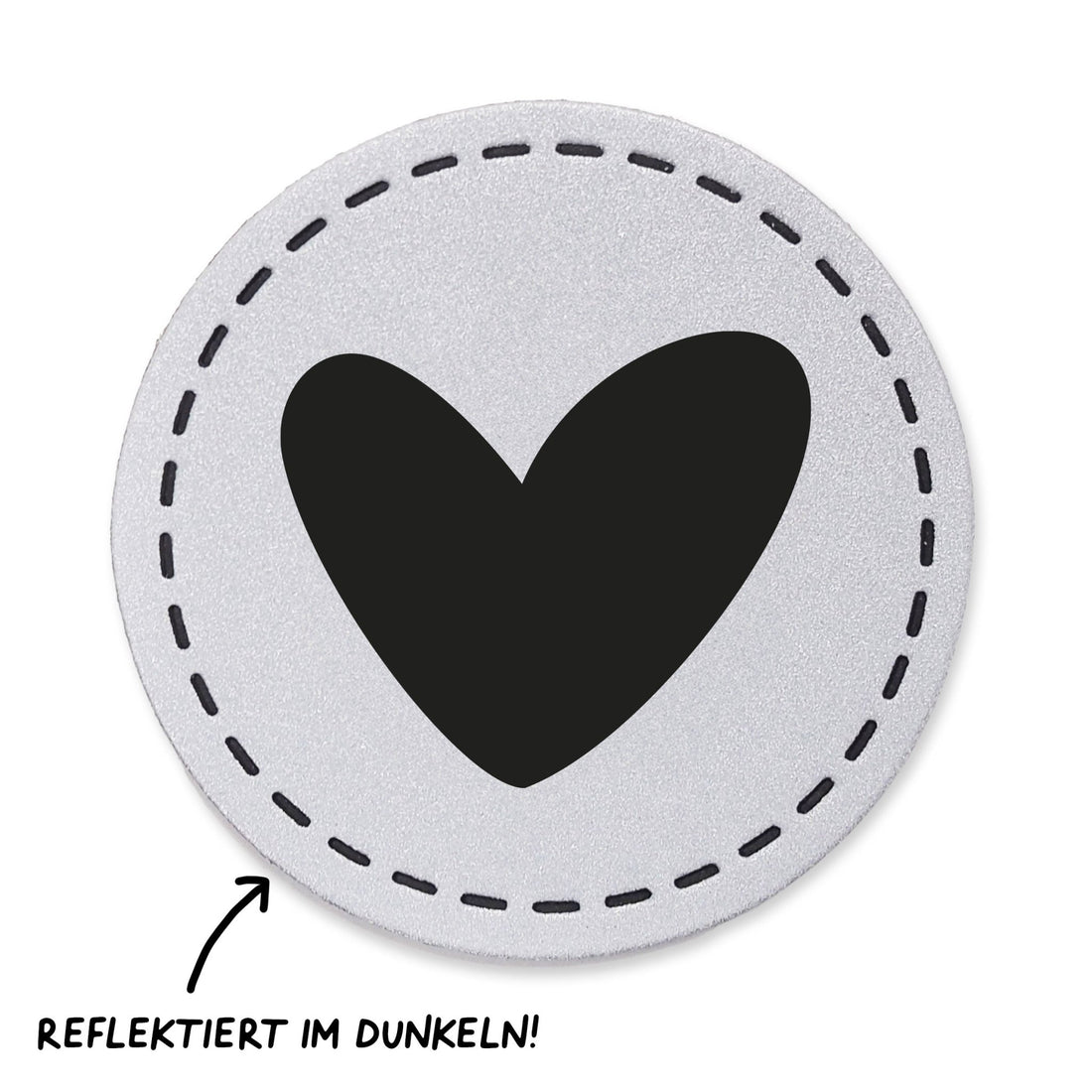 Reflektorlabel - Herz *iron - on* - Paul & Clara