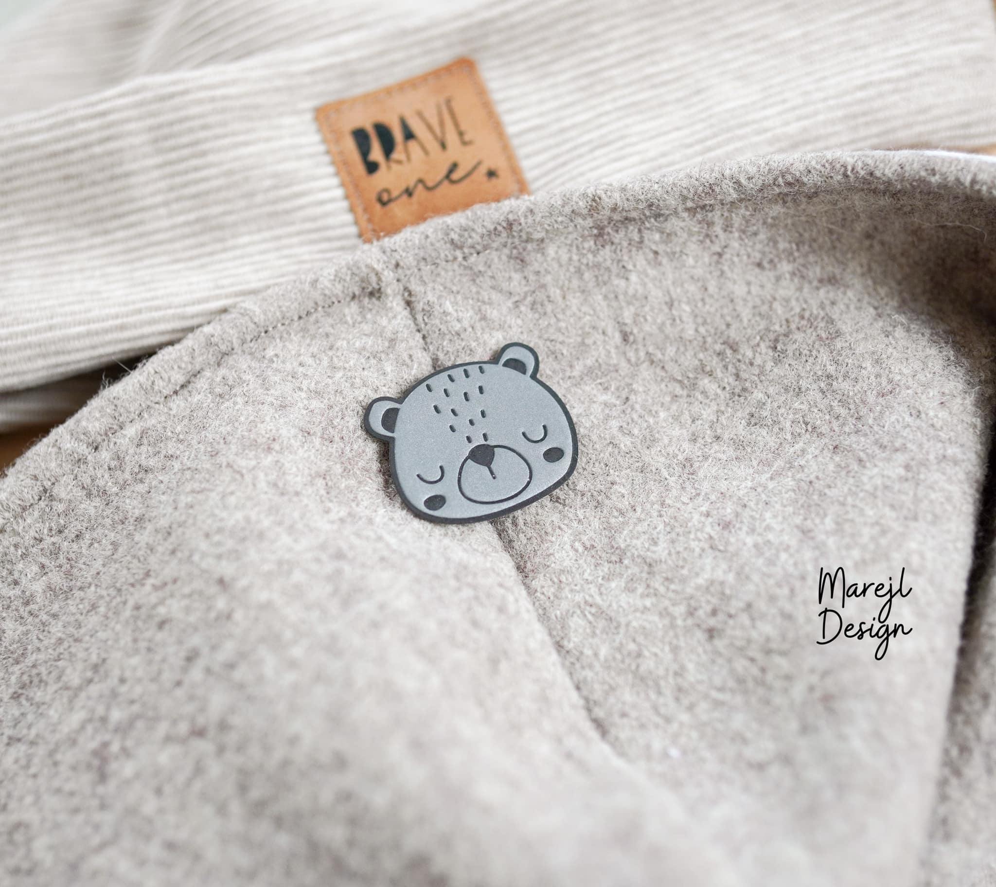 Reflektorlabel - Herz *iron - on* - Paul & Clara